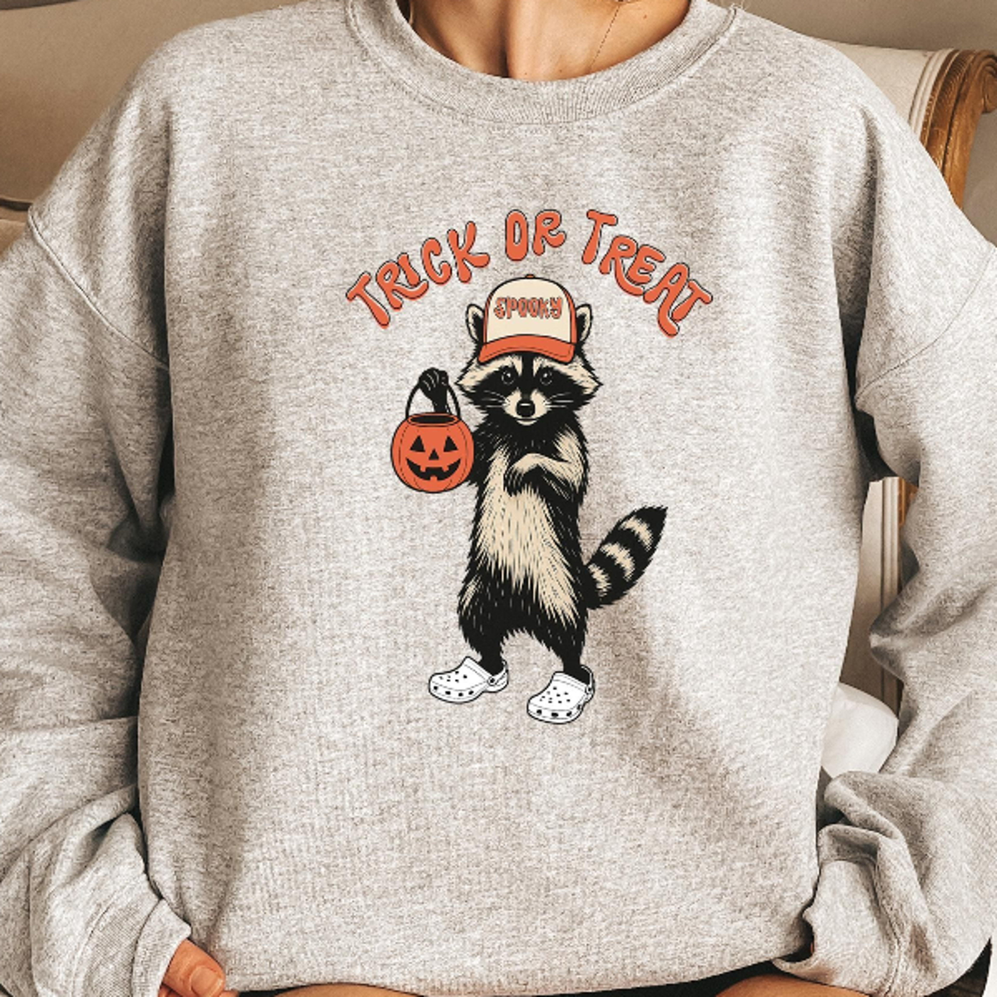 Trick Or Treat Raccoon Shirt Funny Trash Raccoon Halloween Meme Tee 3