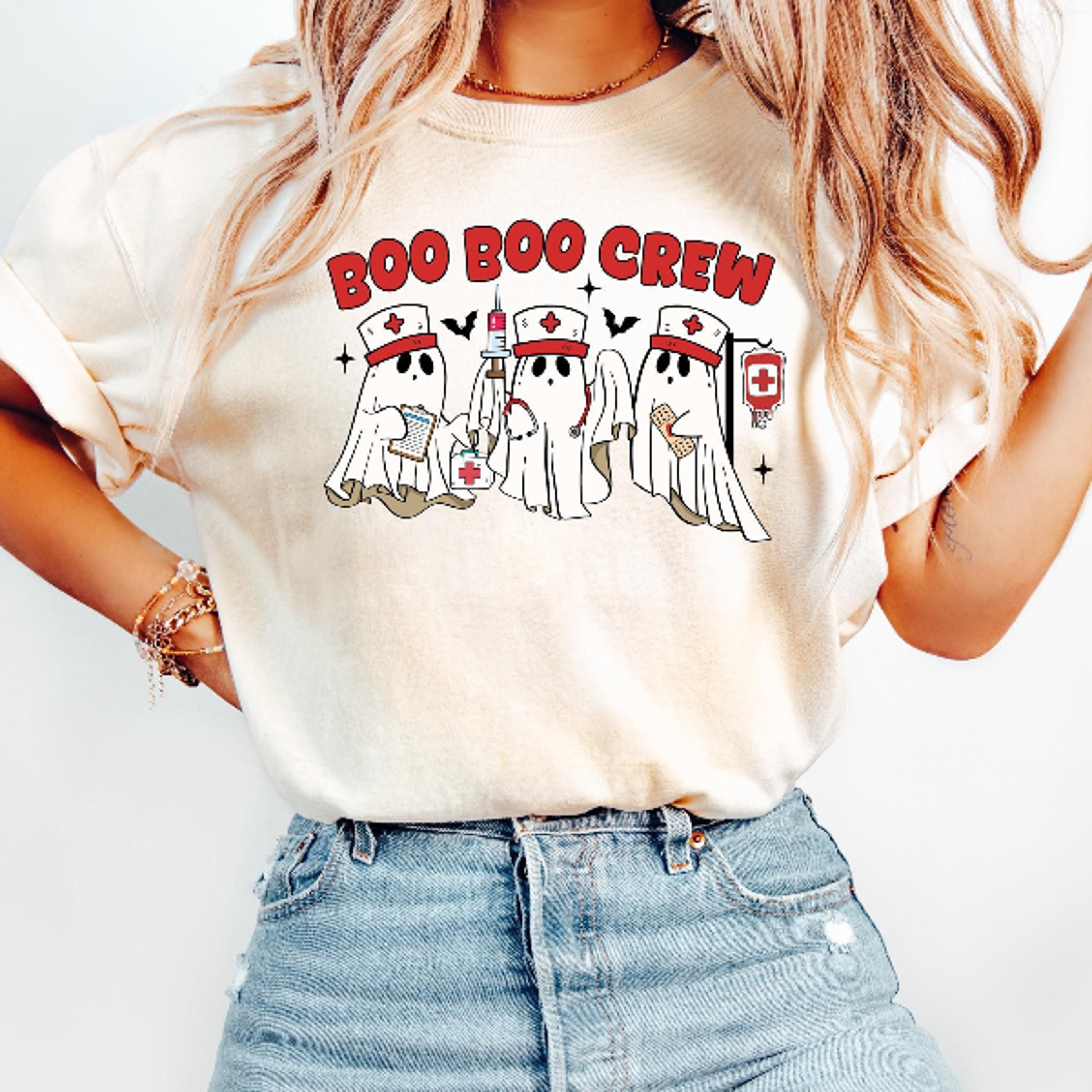 Halloween Nurse Shirt Boo Boo Crew Funny Spooky Nurse Tee 0