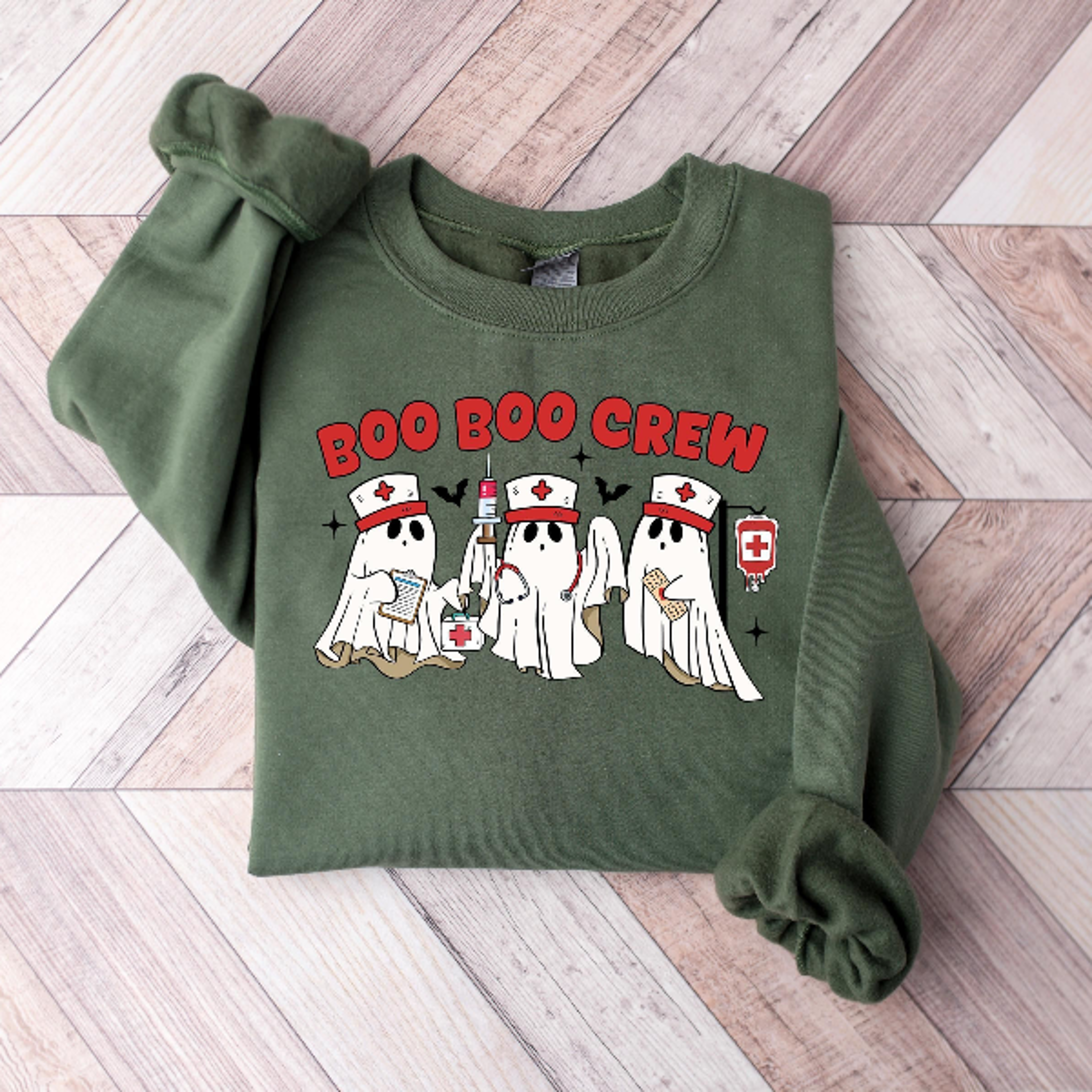 Halloween Nurse Shirt Boo Boo Crew Funny Spooky Nurse Tee 1