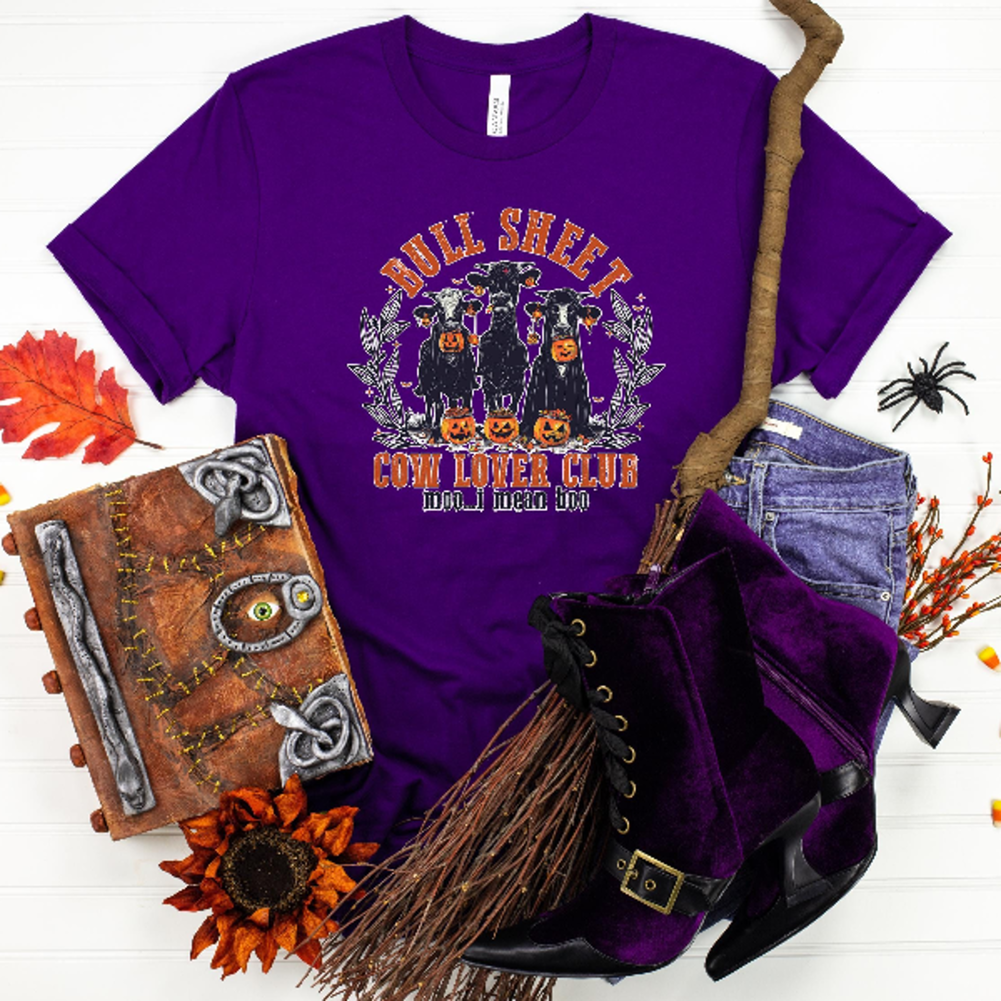 Bull Sheet Cow Lover Club Shirt Funny Spooky Cow Halloween Tee 0