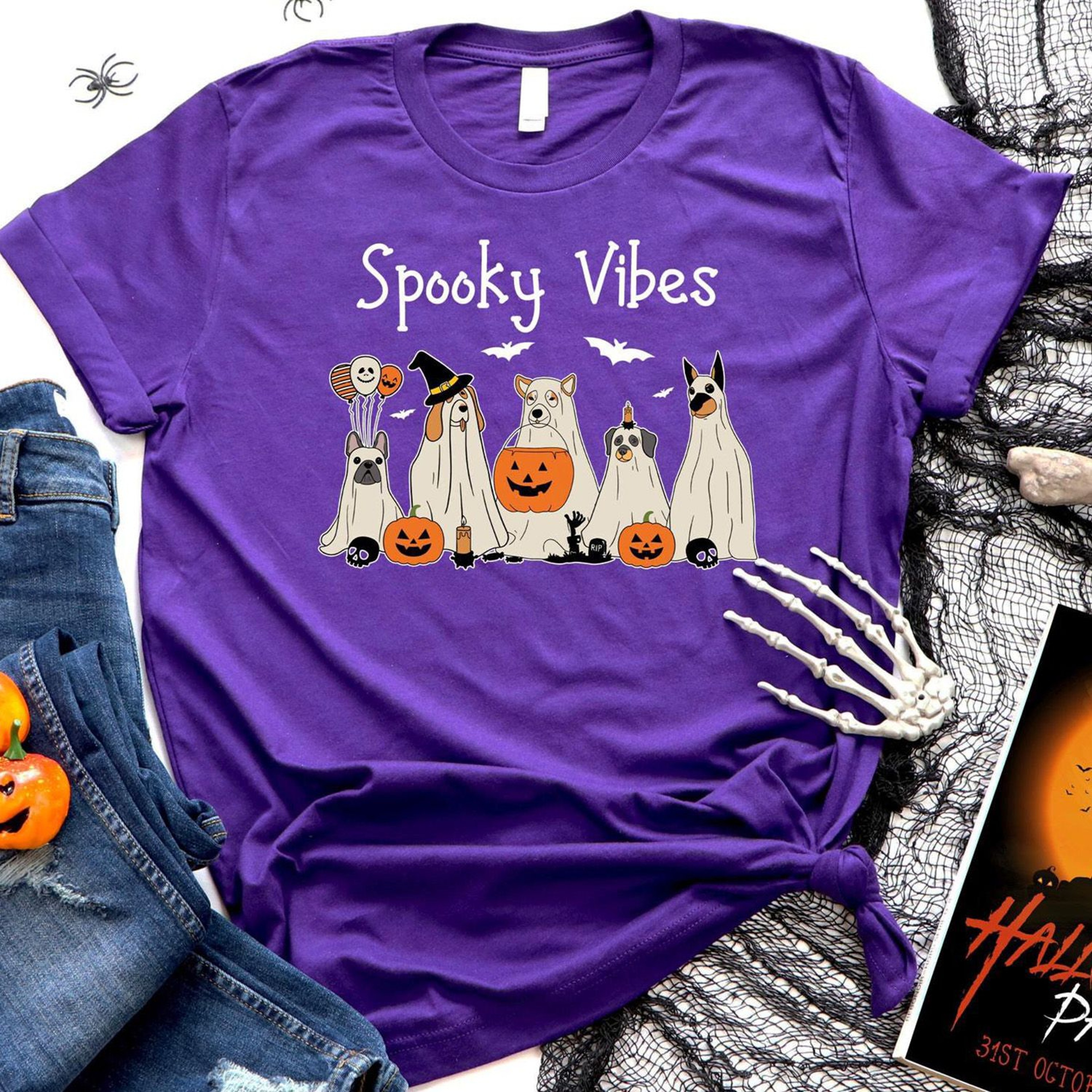 Stay Spooky Ghost Halloween Shirt Cozy Spooky Season Sweatshirt 3