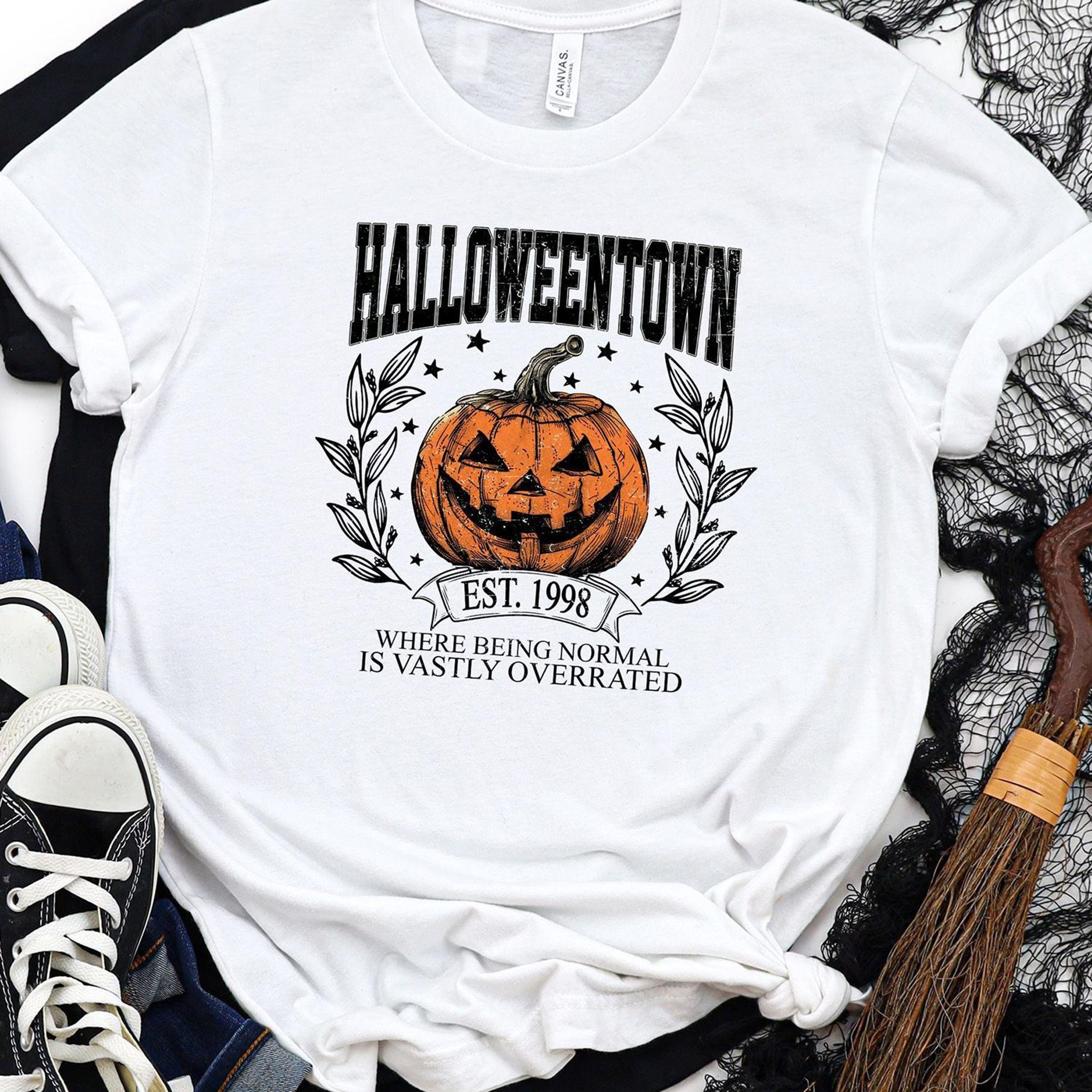 Halloweentown Pumpkin Shirt Spooky Season Halloween Crewneck 2