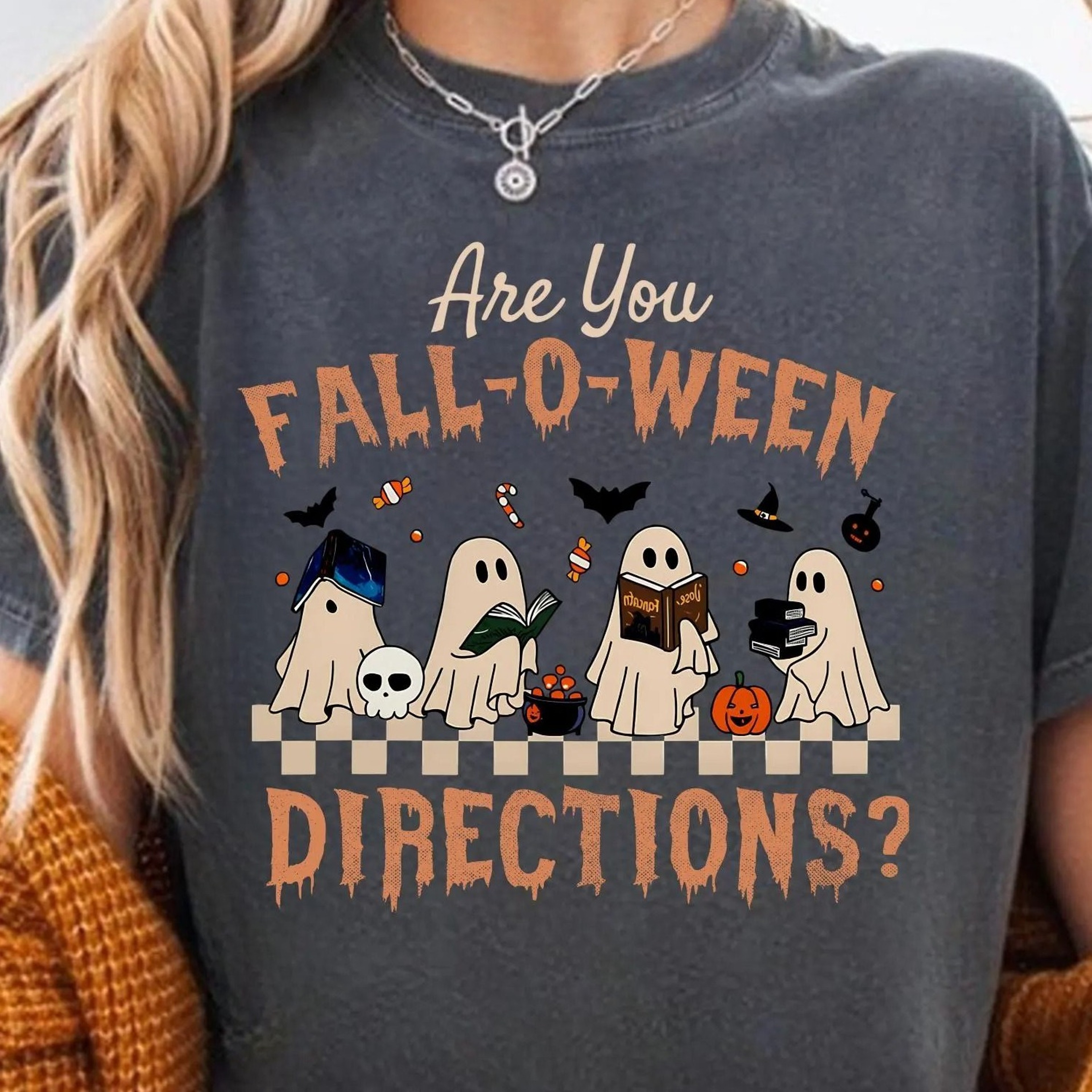Halloween Teacher Tee Spooky Teacher TShirt Ghost Teacher Shirt Fall Teacher Gift Tee 2jpg