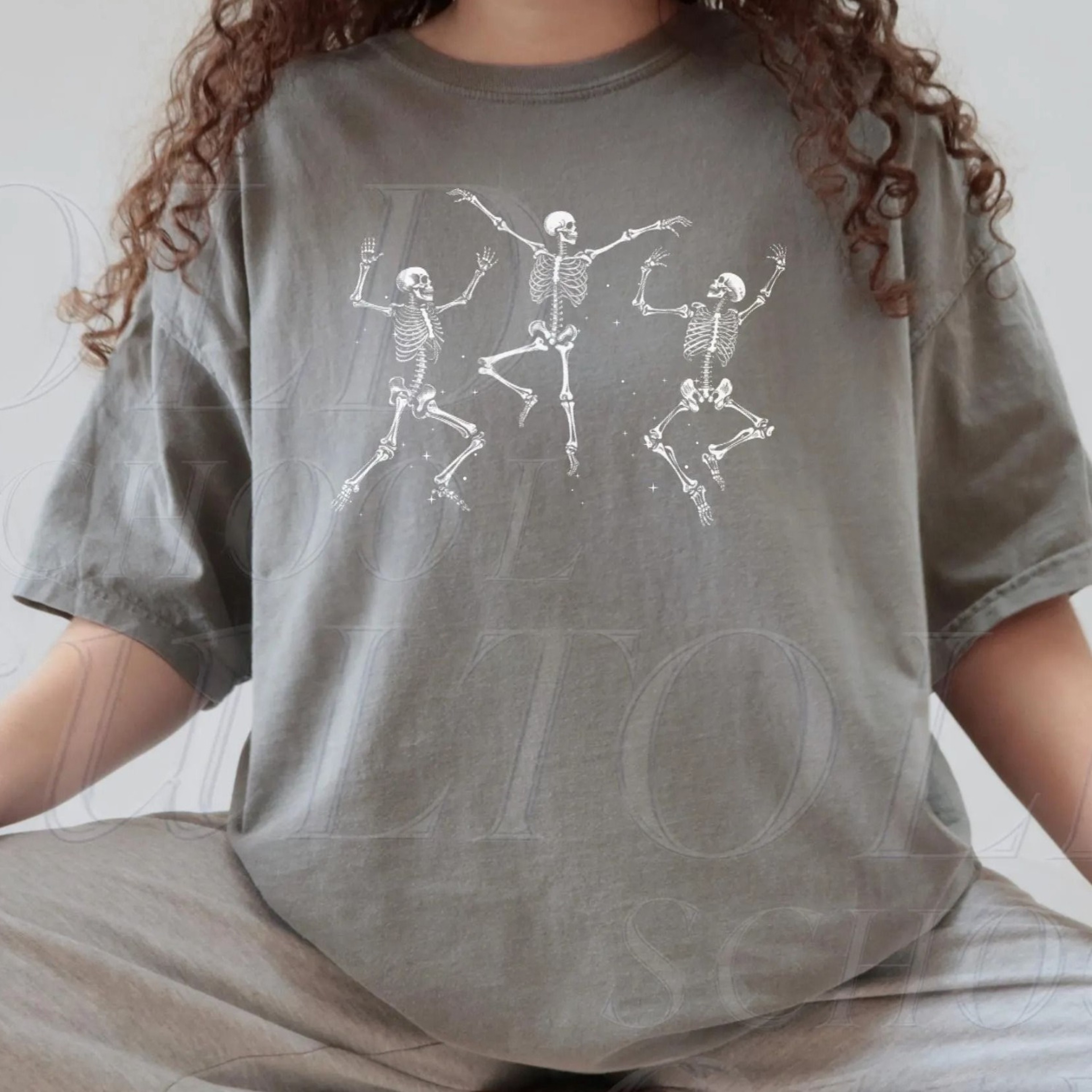 Dancing Skeleton 90s Vintage Style Tshirt Retro Y2k Skeleton Shirt Skull Funny Shirt Dancing Lovers 