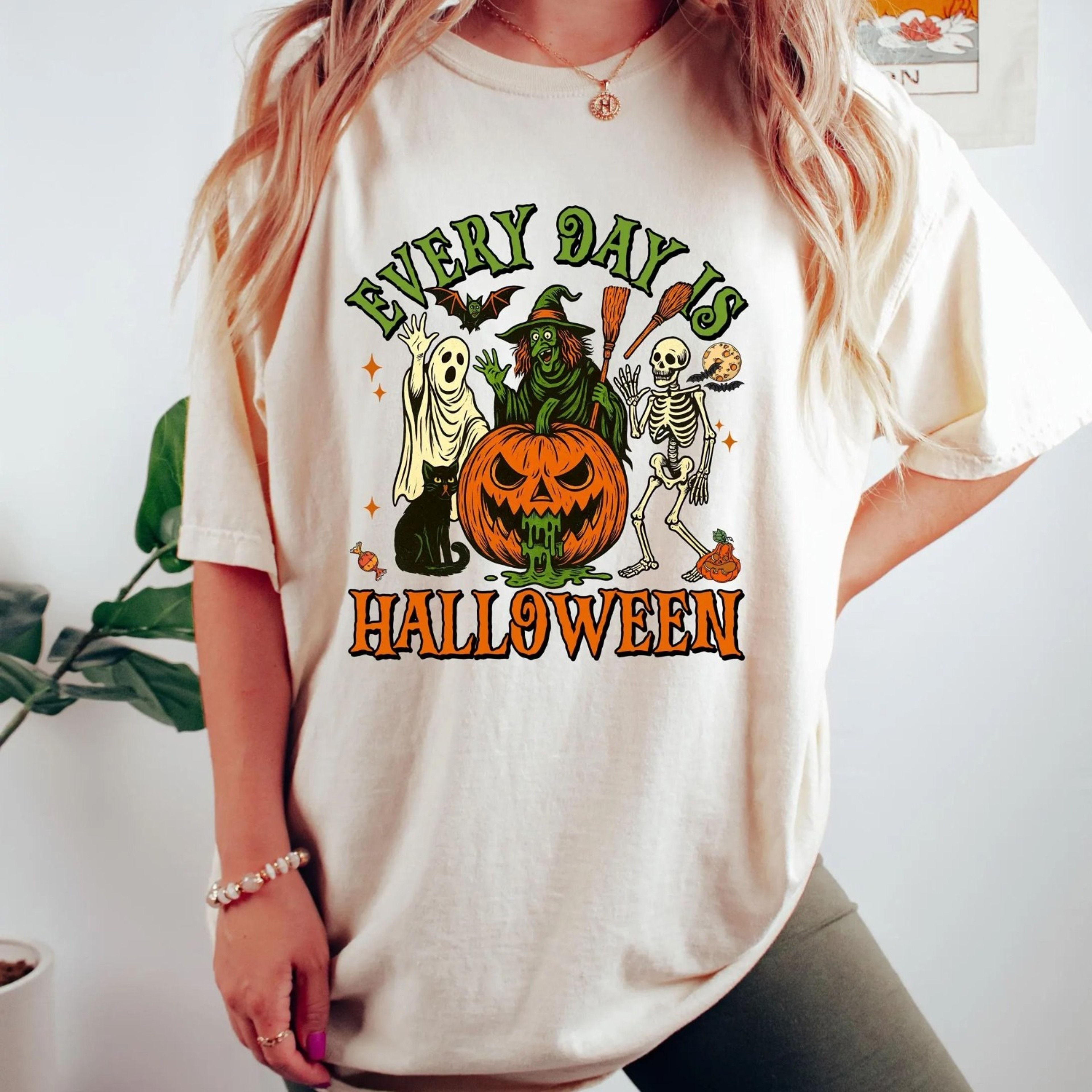 Day Is Halloween Shirt Retro Spooky Tshirt Fall Skeleton TShirt Halloween Shirt Horror Shirt Spooky 