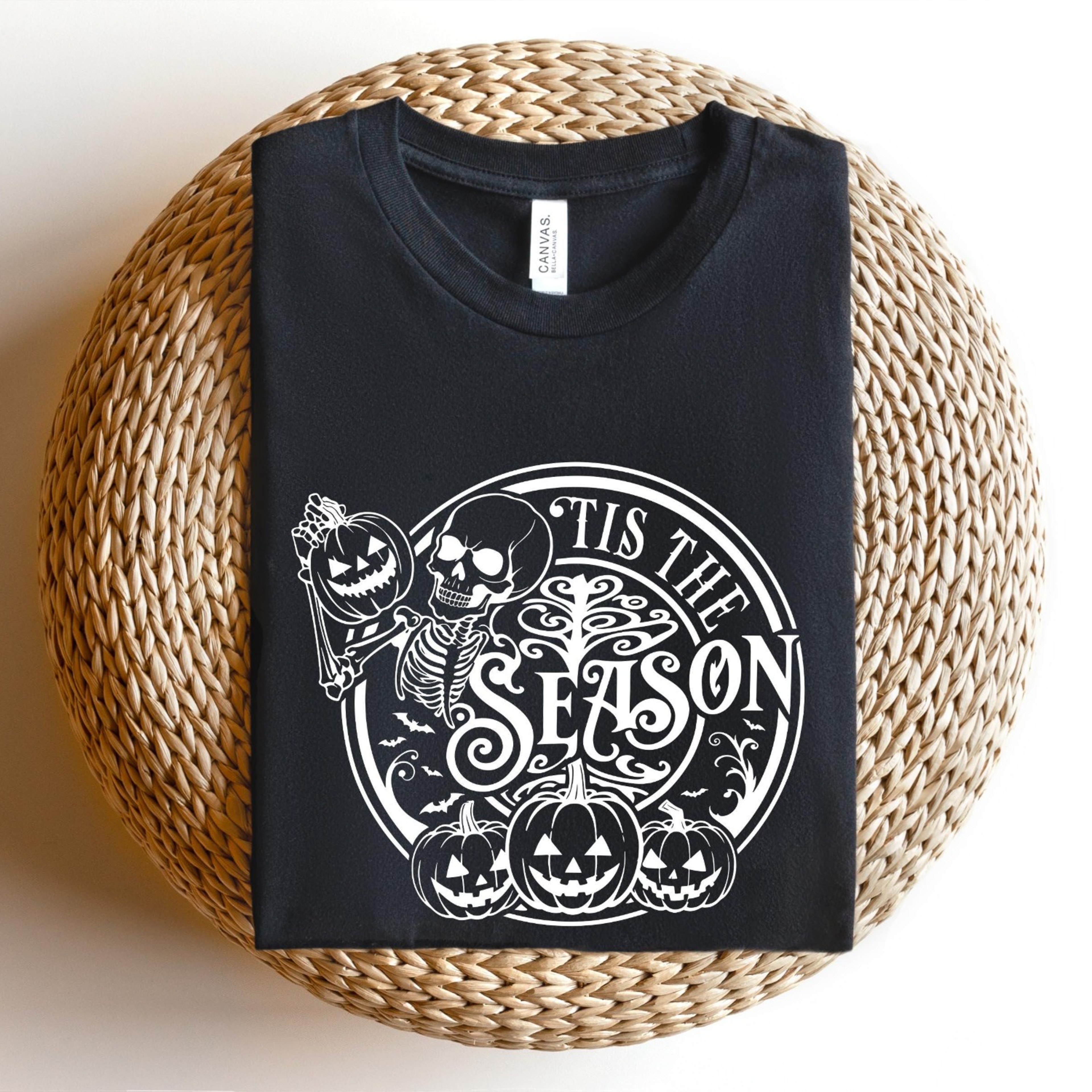 Tis The Season Halloween SweatshirtHalloween SweatshirtSpooky Seasonpumpkin ShirtHalloween Design Sj