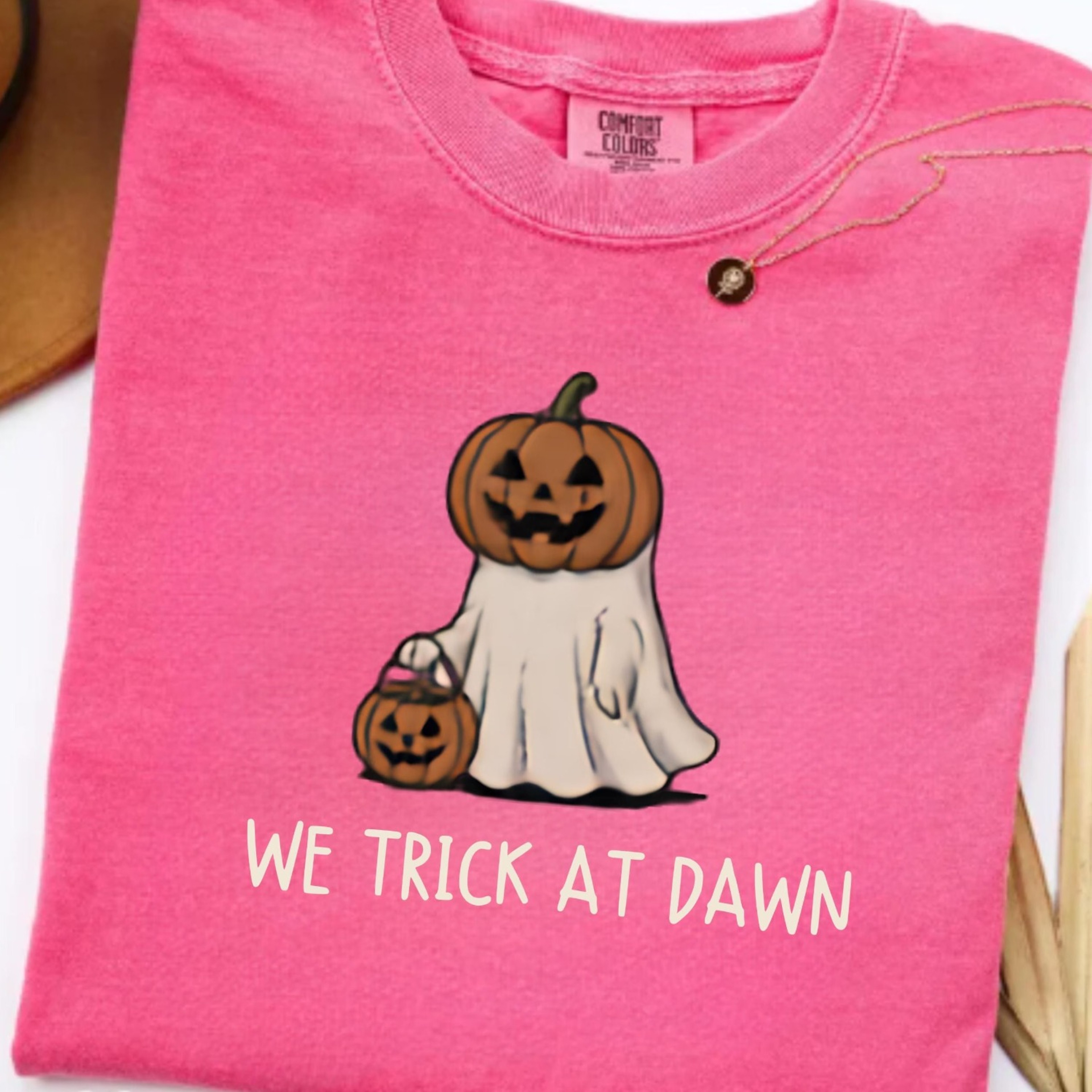 Trick Or Treat ShirtFunny MemeCute Spooky Fall Graphic TeeAutumn 2jpg