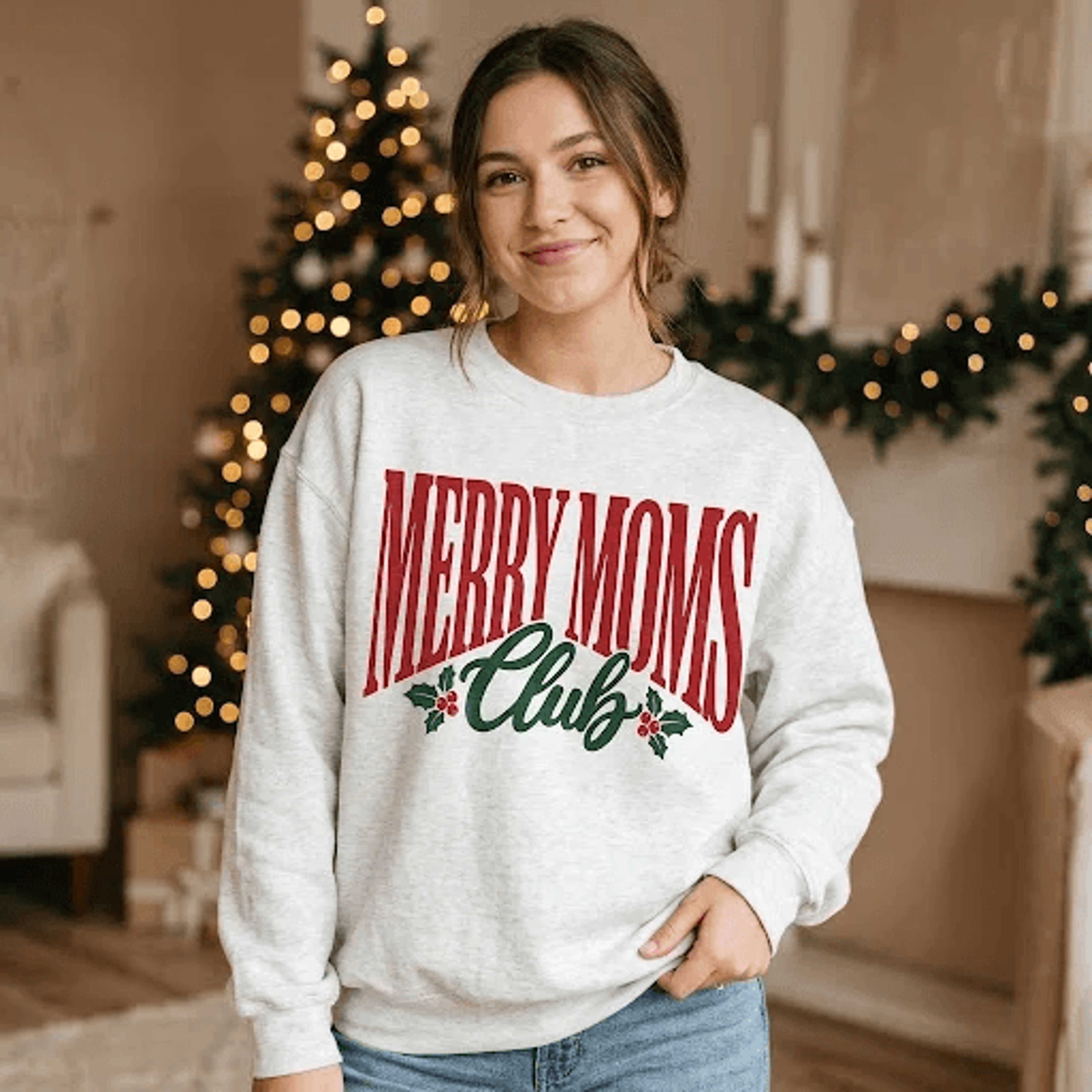 Almost Magical Christmas Sweatshirt Cute Festive Horse GrMerry Maphic Whimsical Holiday Horse Lover 0