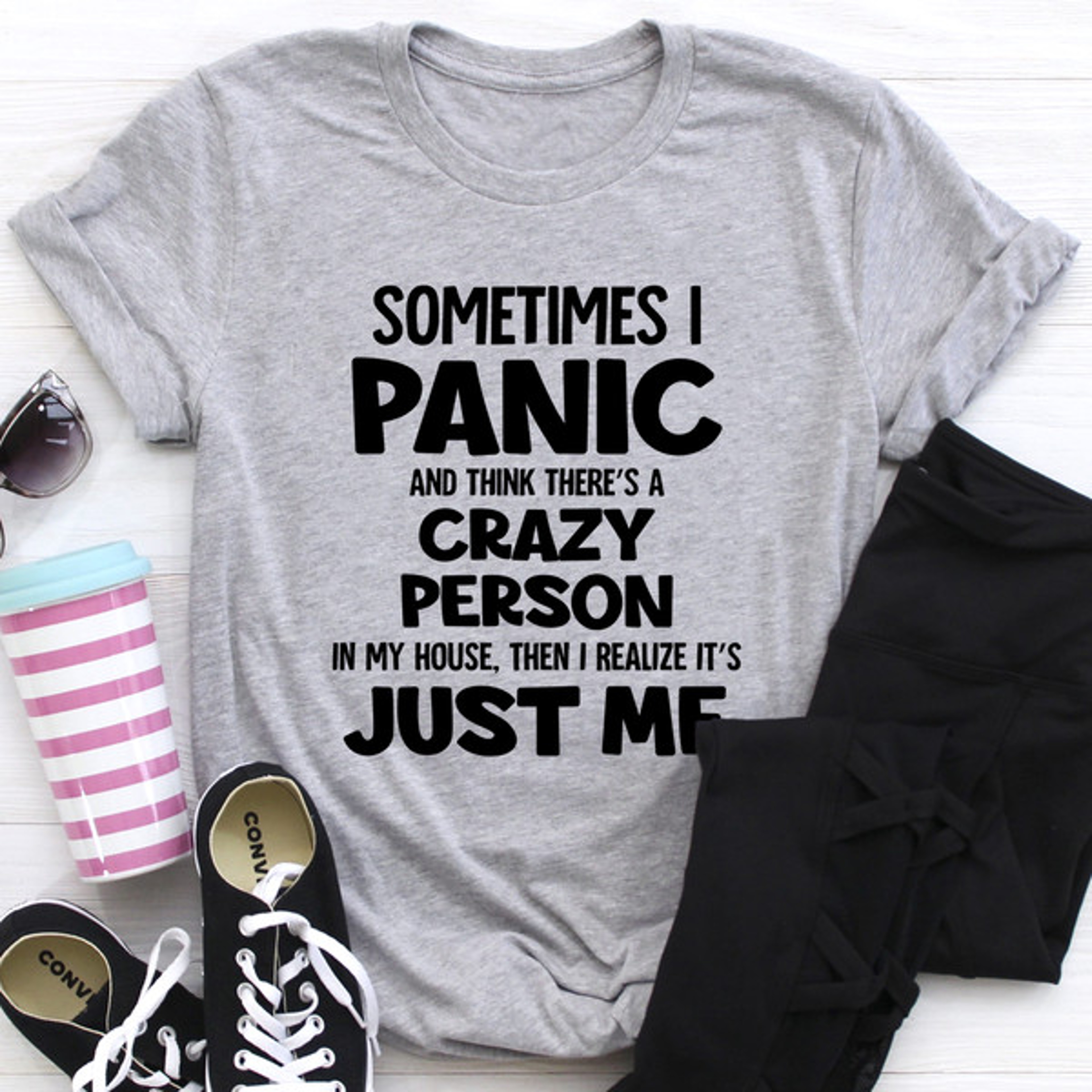 Sometimes I Panic Tee – view 2