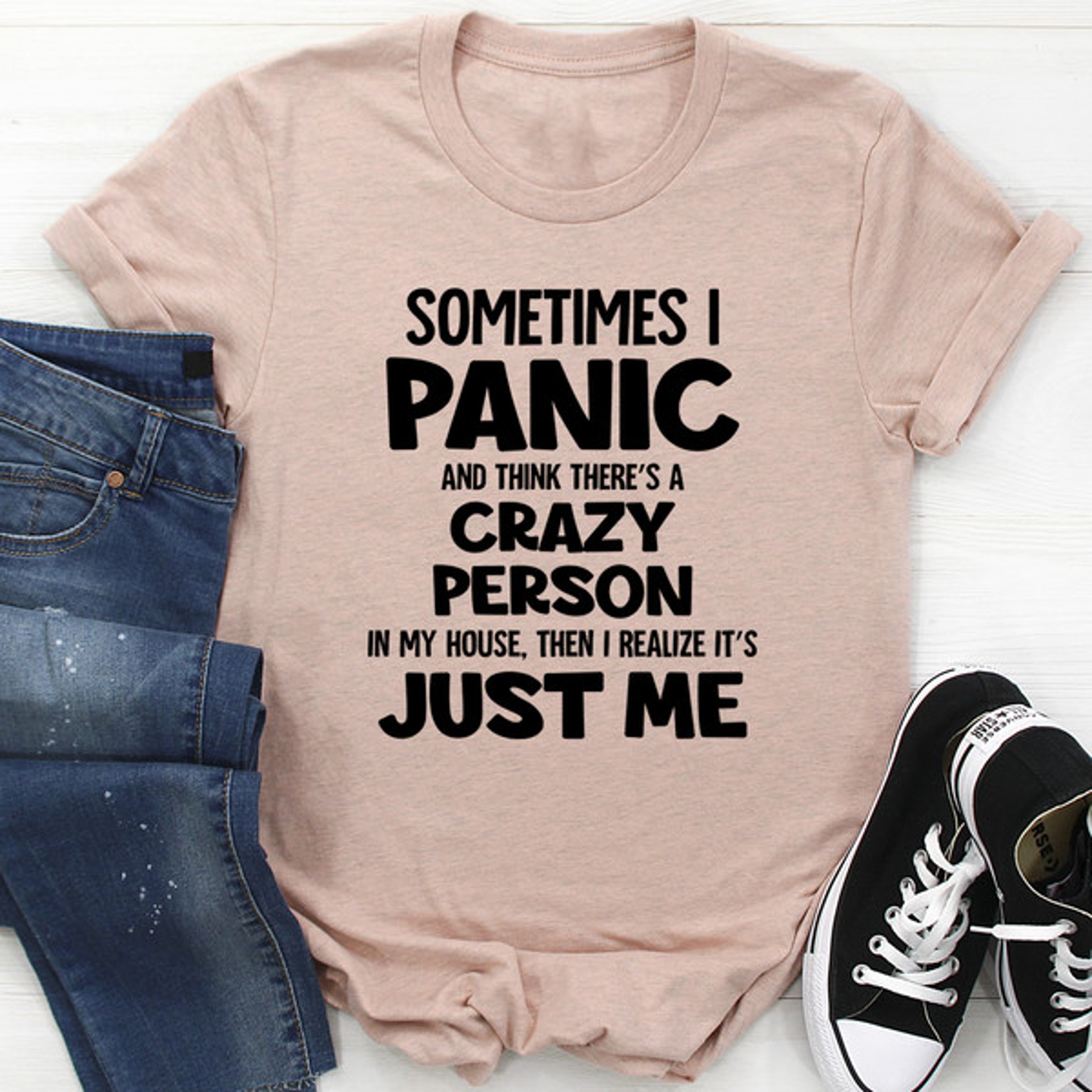 Sometimes I Panic Tee – view 3