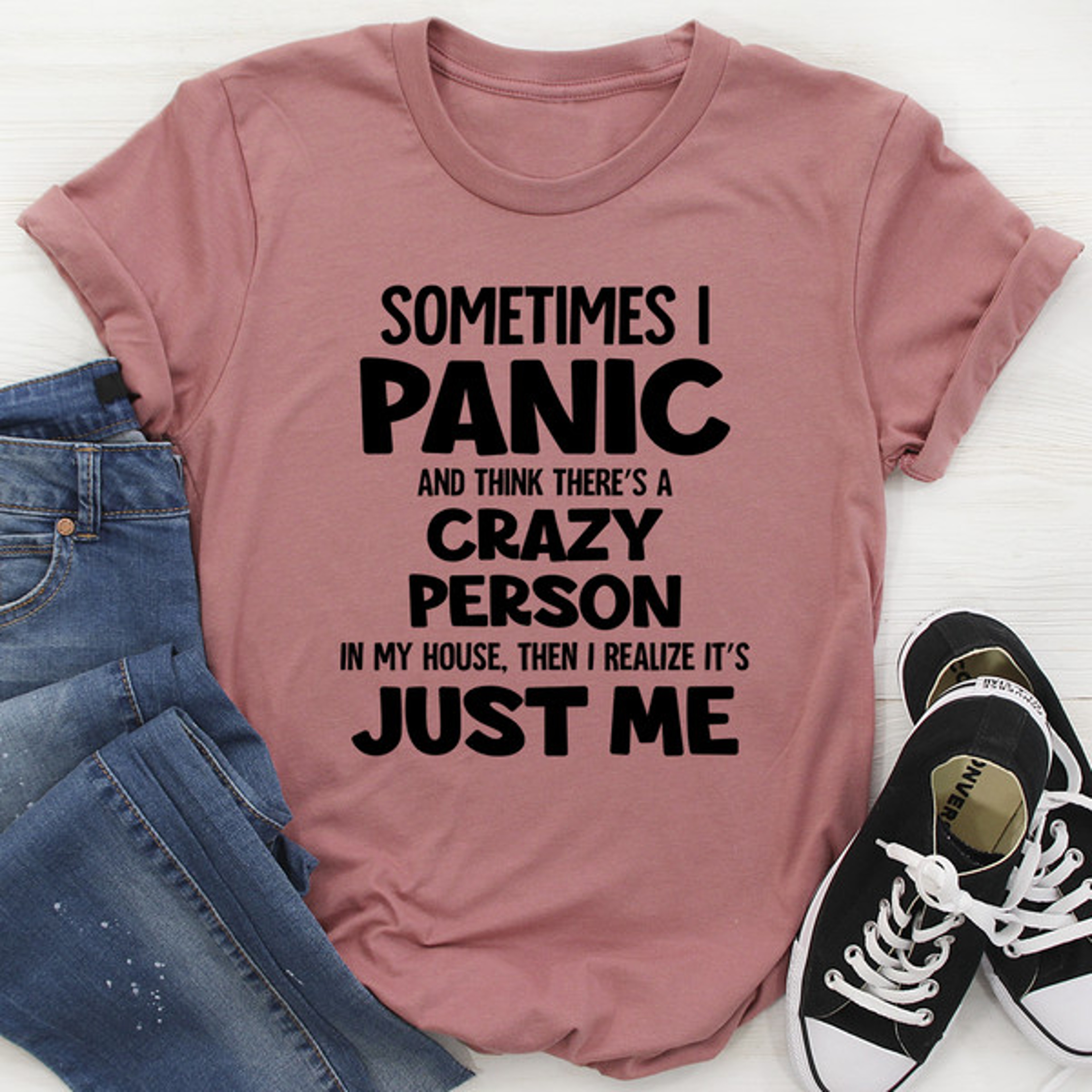 Sometimes I Panic Tee – view 1