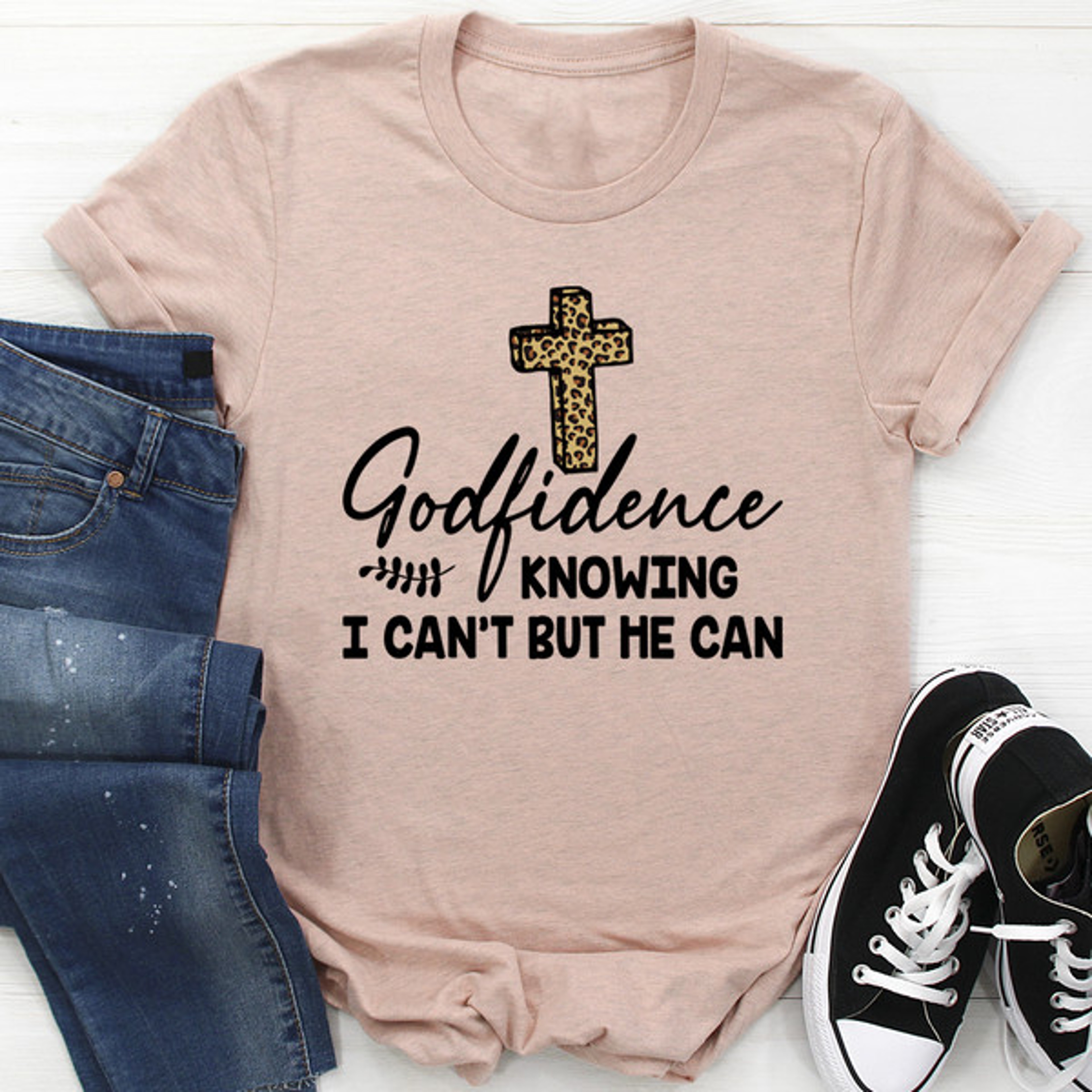 Godfidence Knowing I Can't But He Can Tee – view 3