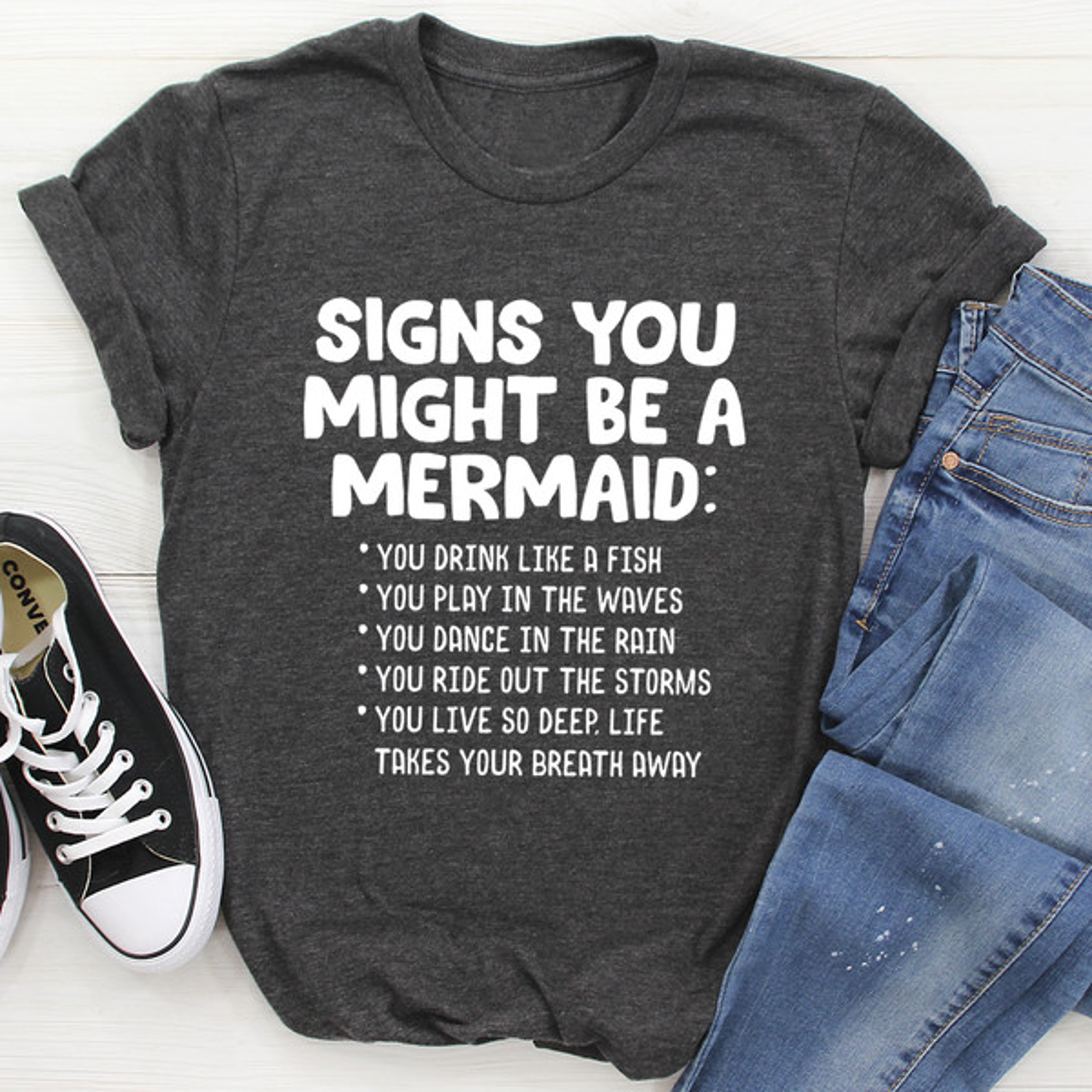 Signs You Might Be A Mermaid Tee – view 4