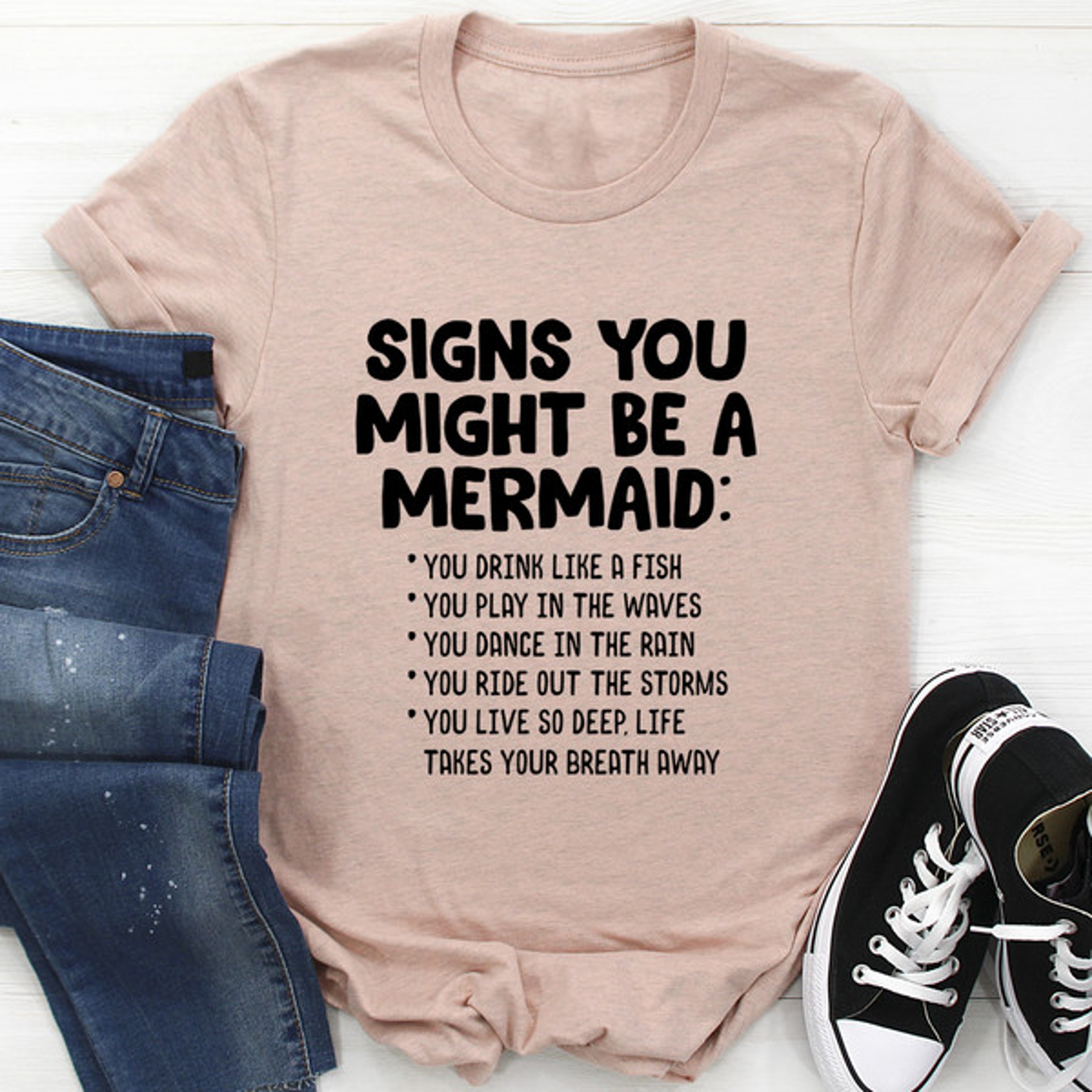 Signs You Might Be A Mermaid Tee – view 3