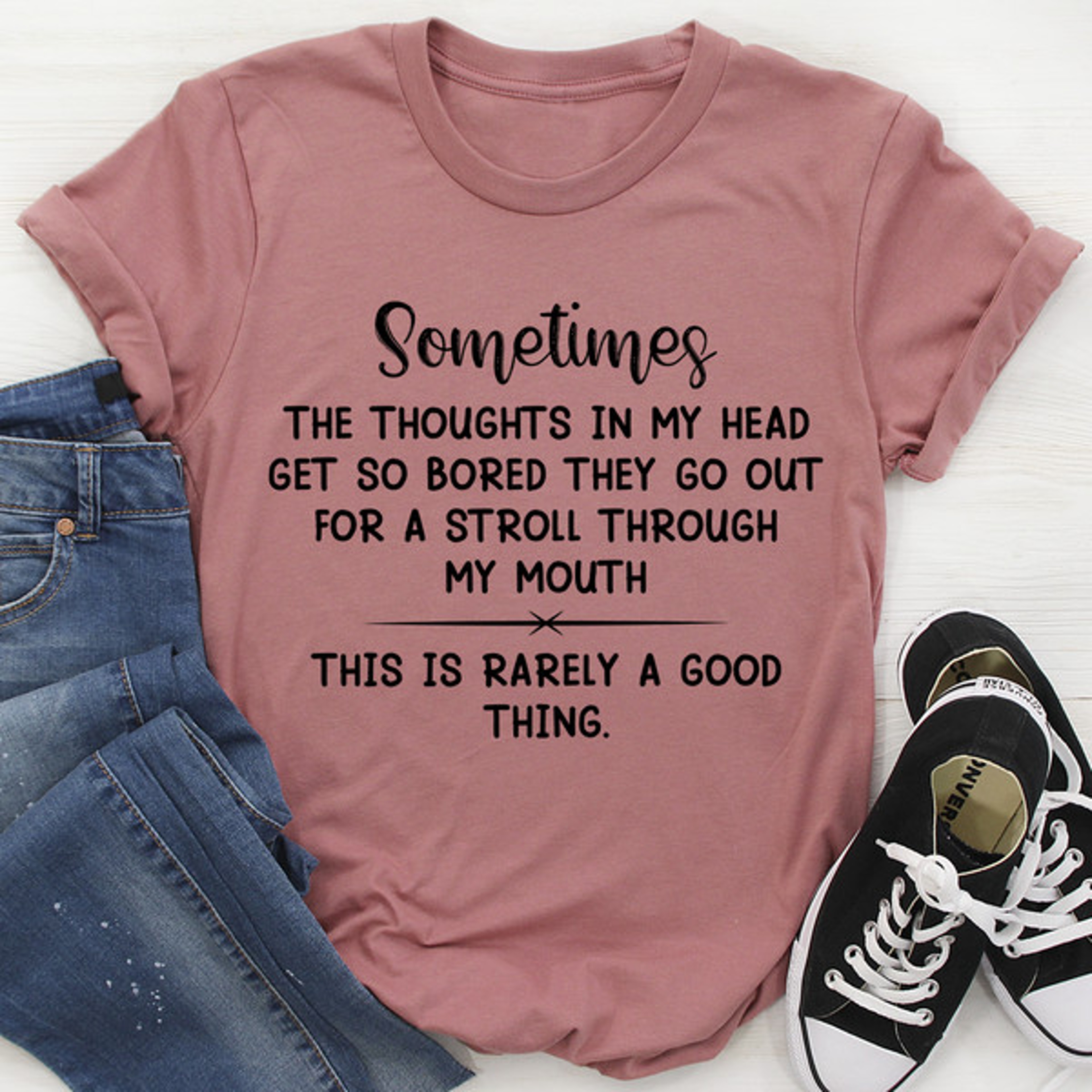 The Thoughts In My Head Get So Bored Tee – view 1