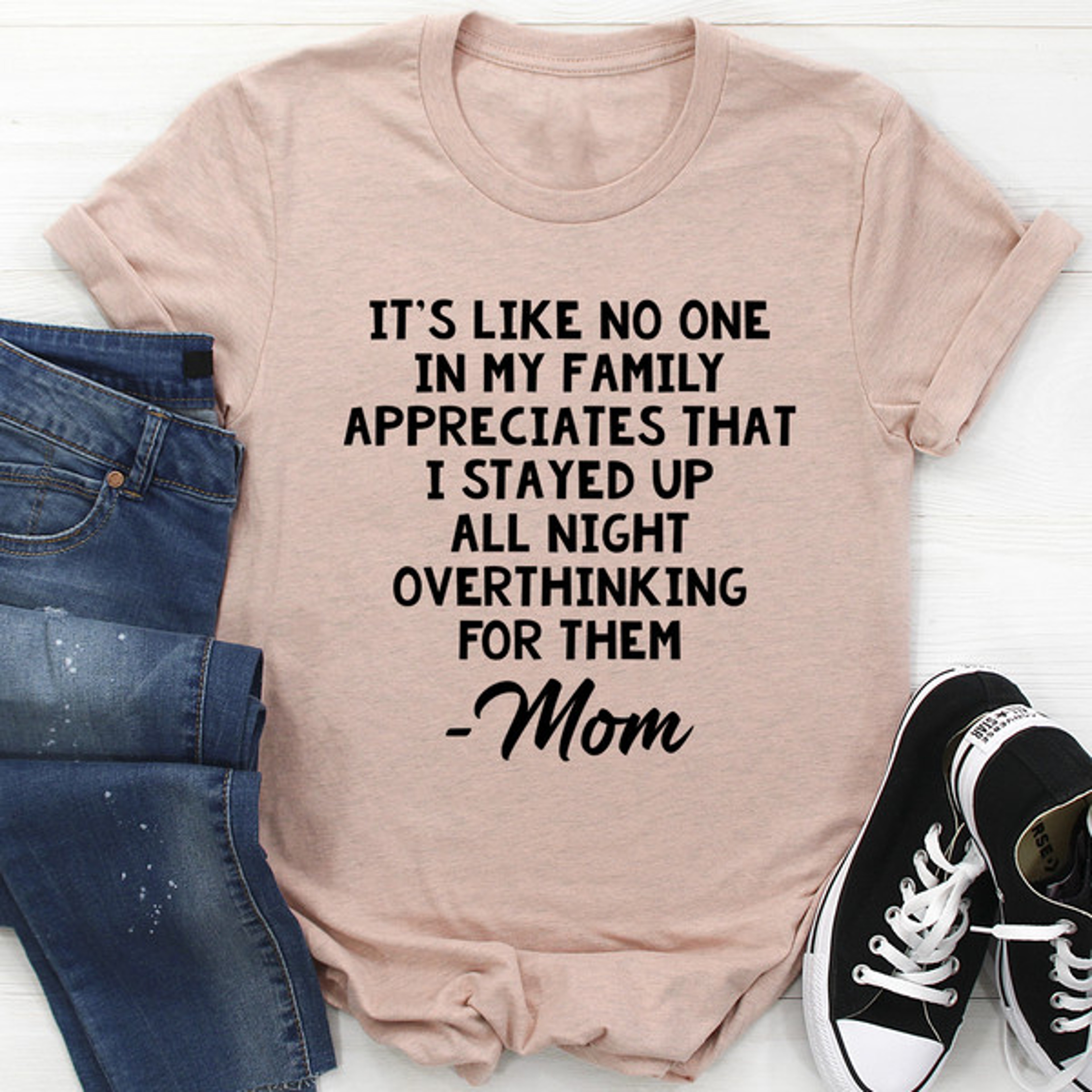 Overthinking Mom Tee – view 4