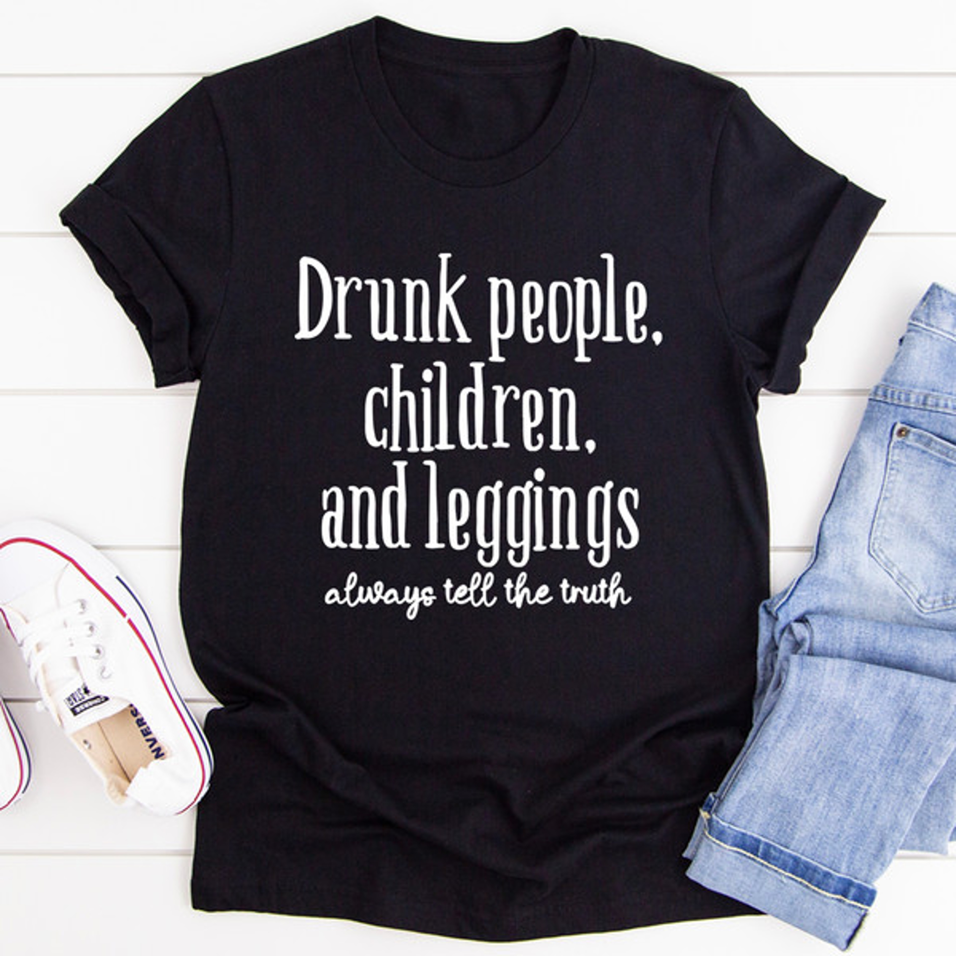 Drunk People Children And Leggings Tee – view 4