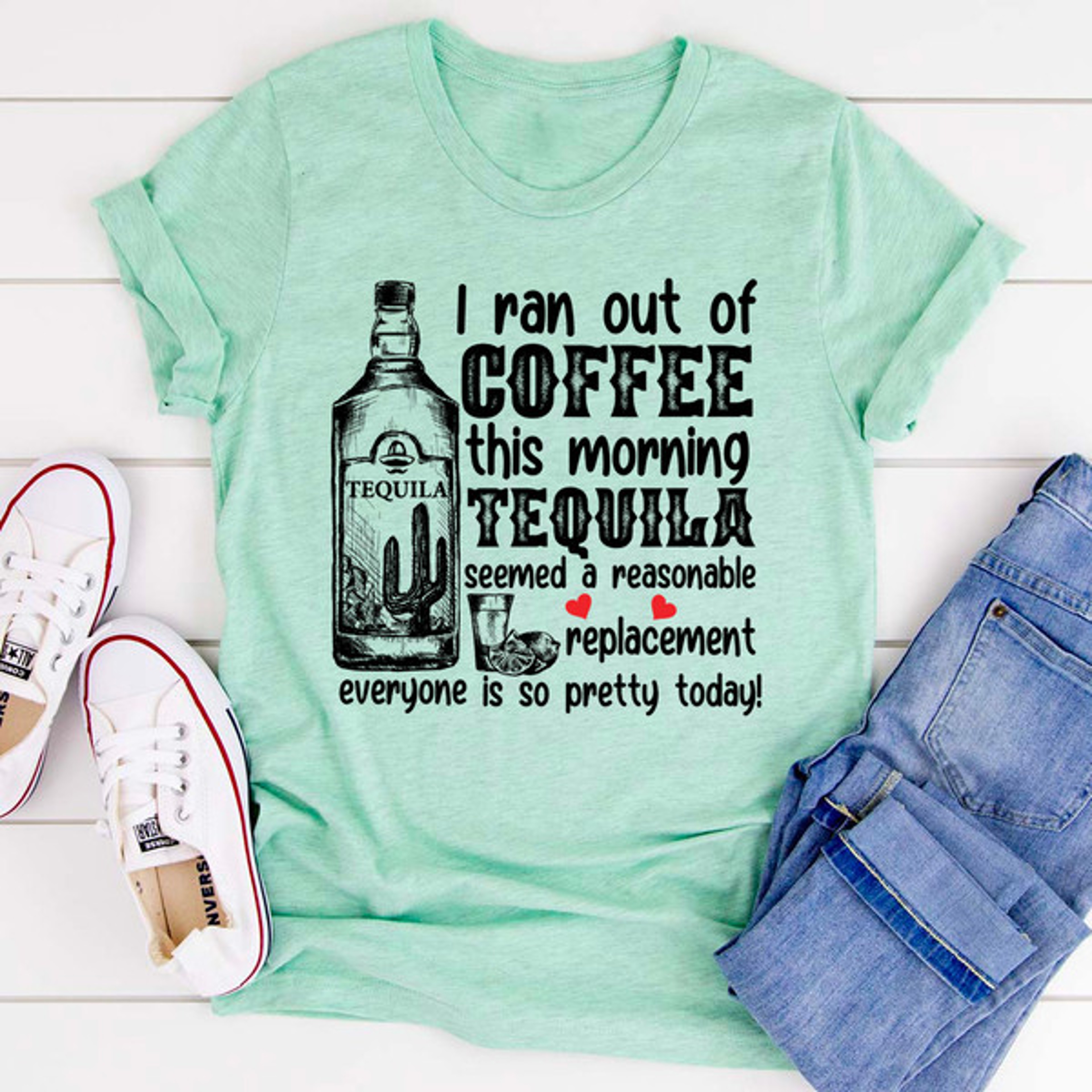I Ran Out Of Coffee This Morning Tee – view 1