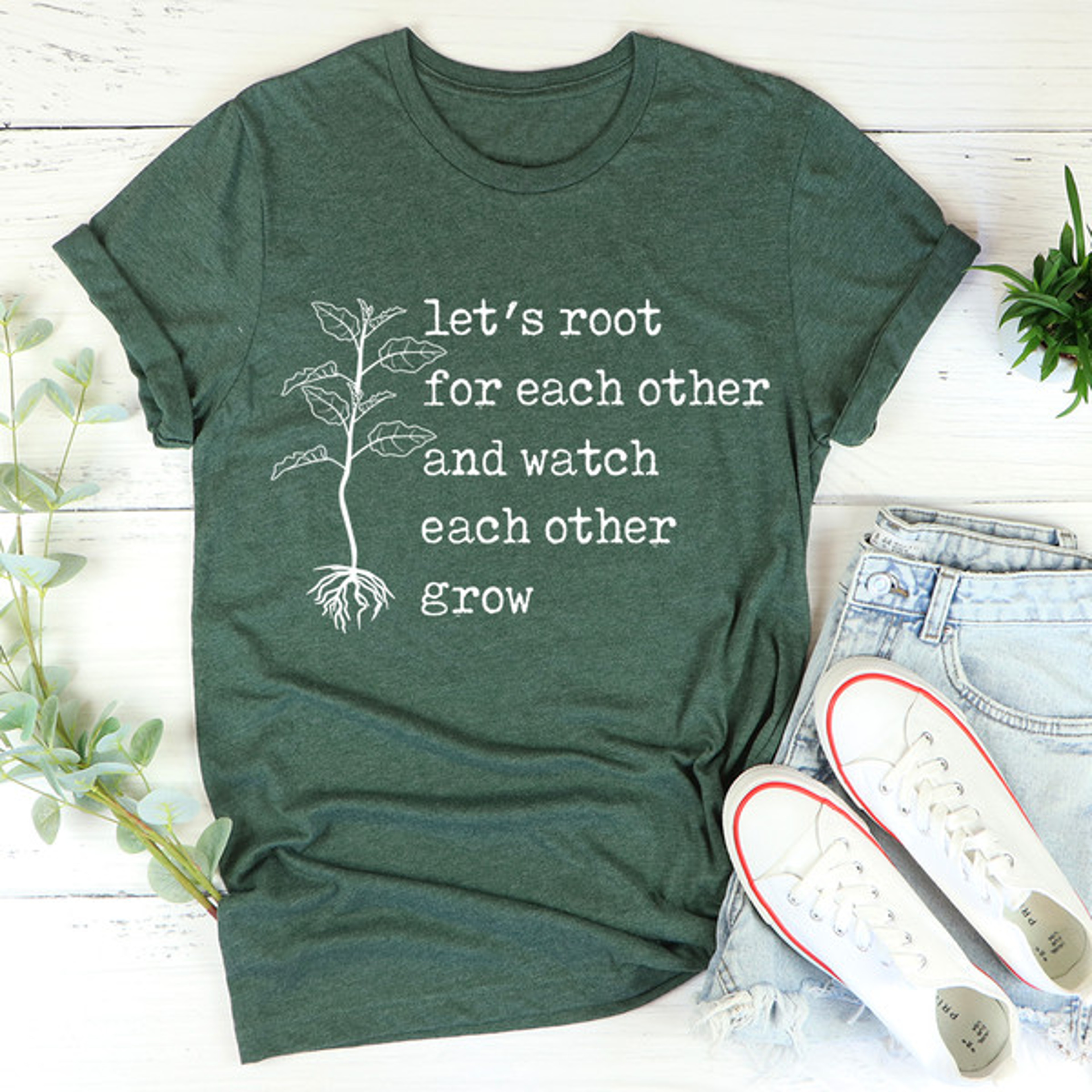 Let's Root For Each Other Tee – view 2