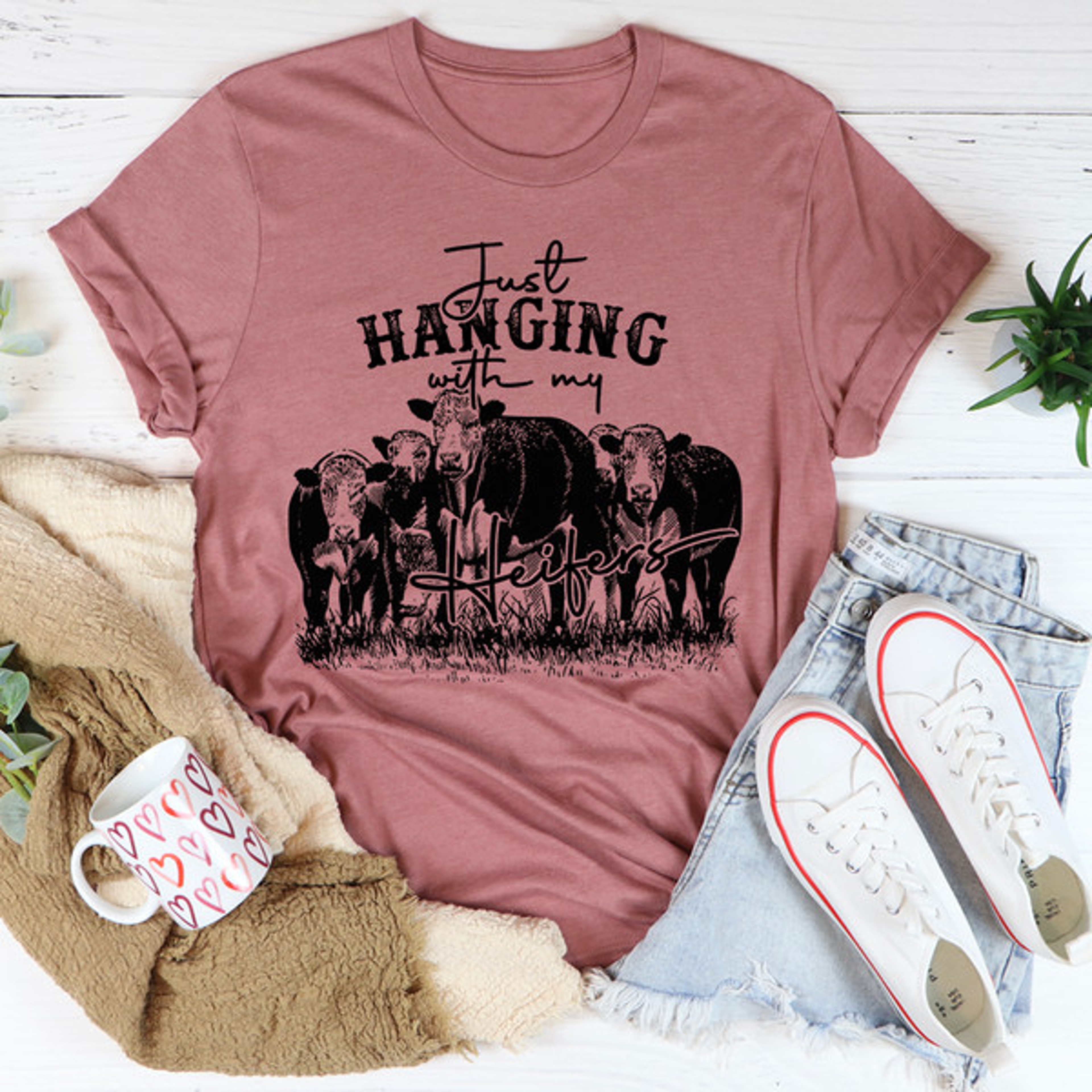 Just Hanging Out With My Heifers Tee – view 1