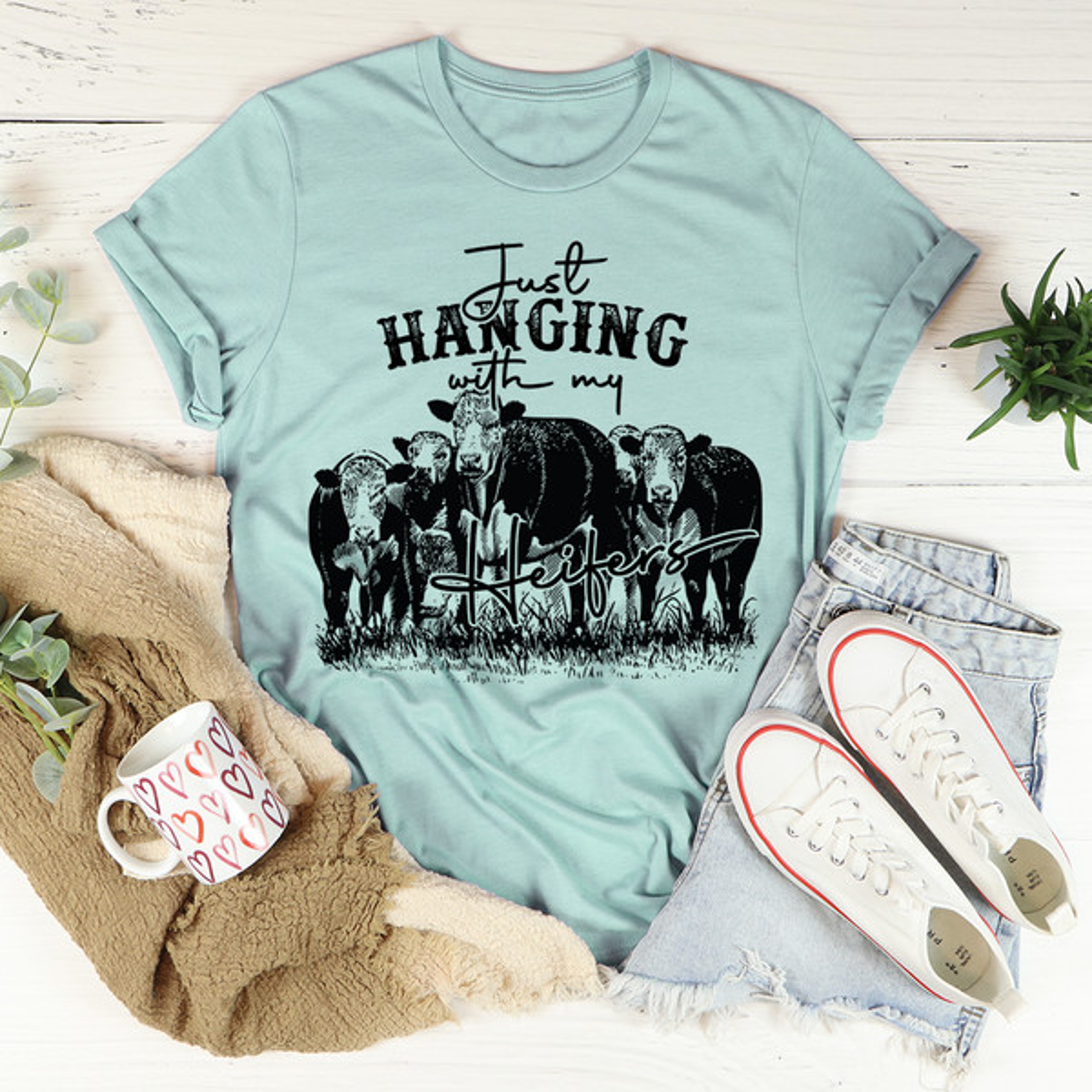 Just Hanging Out With My Heifers Tee – view 4