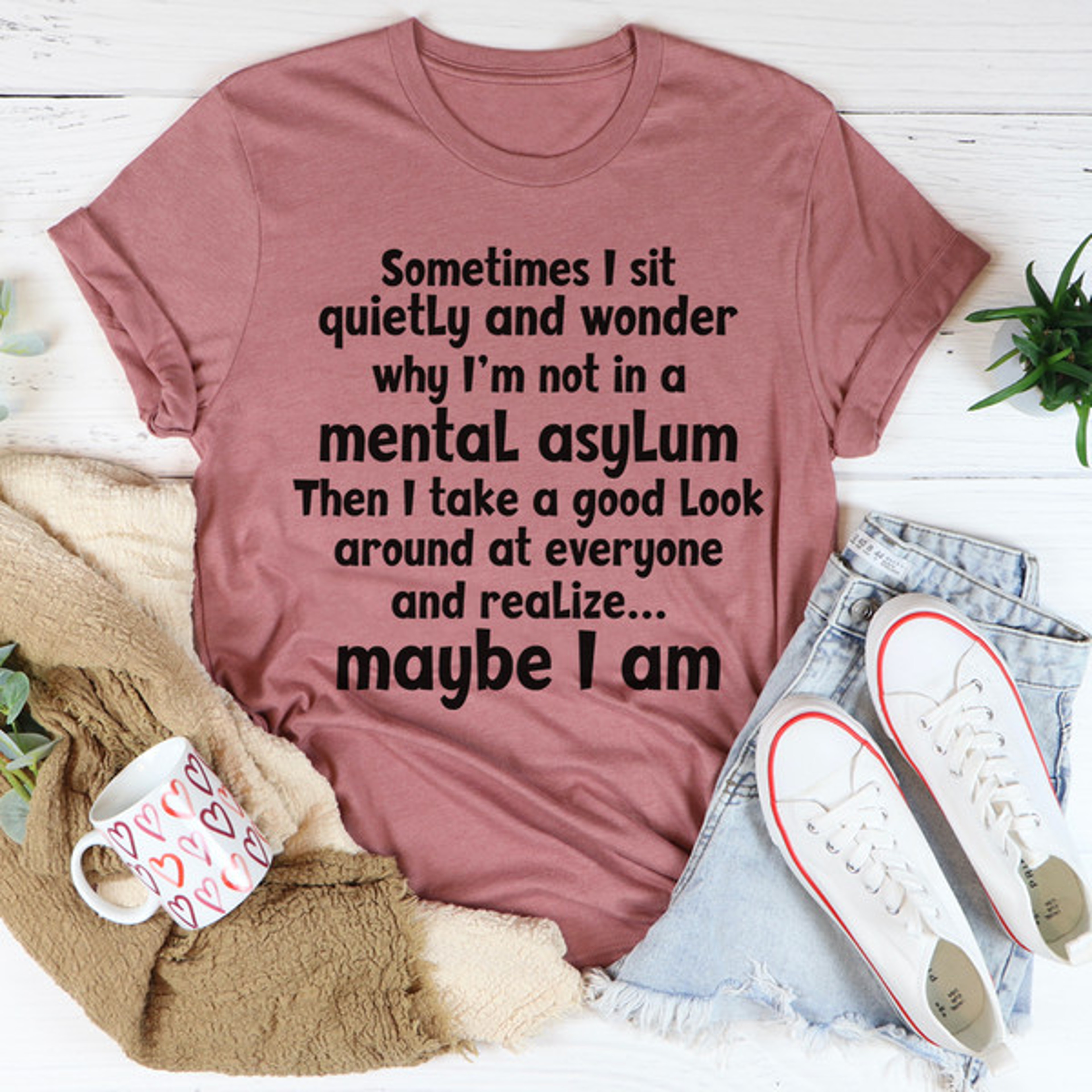 Sometimes I Sit Quietly Tee – view 1