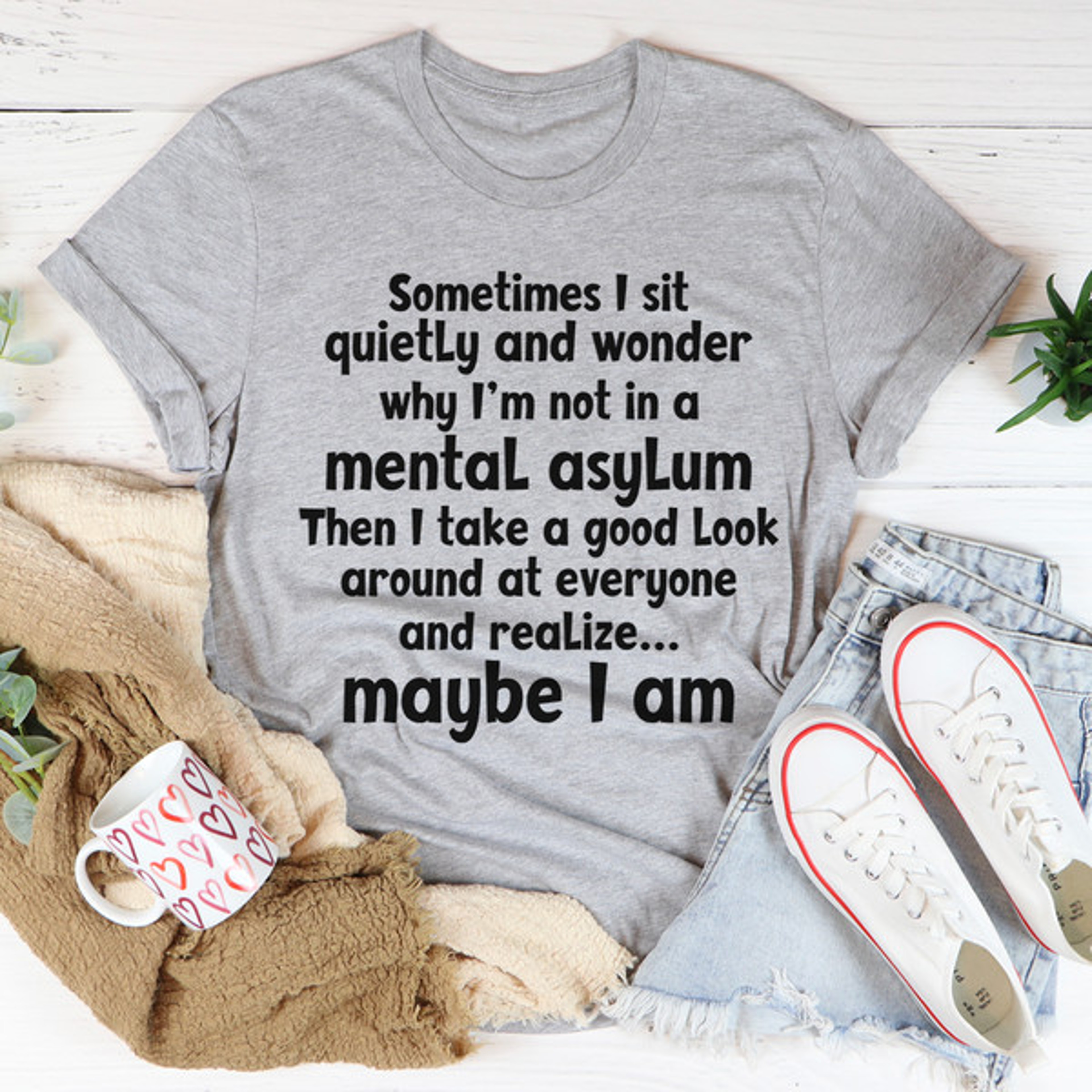 Sometimes I Sit Quietly Tee – view 4