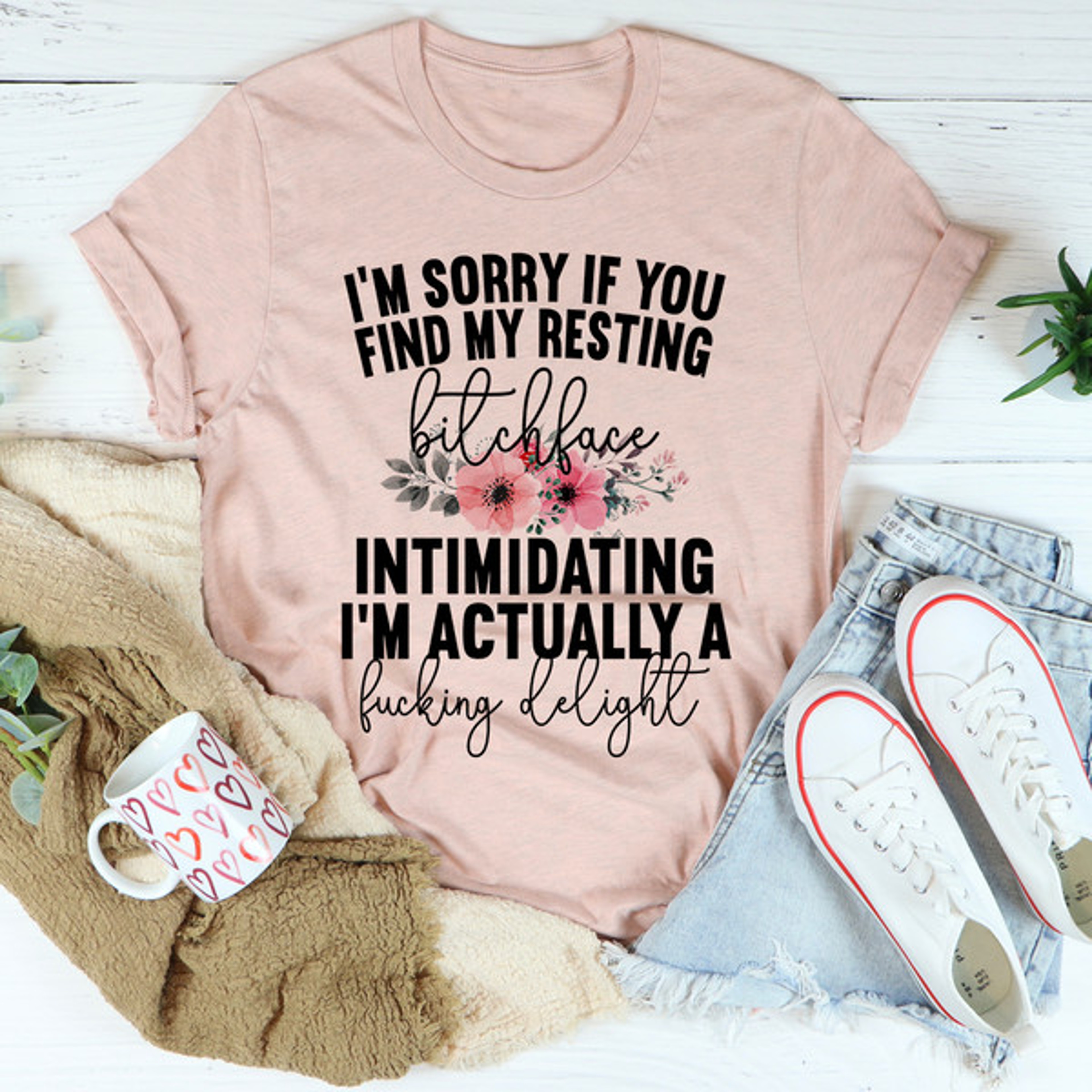 I'm Sorry If You Find My Resting Face Intimidating Tee – view 2