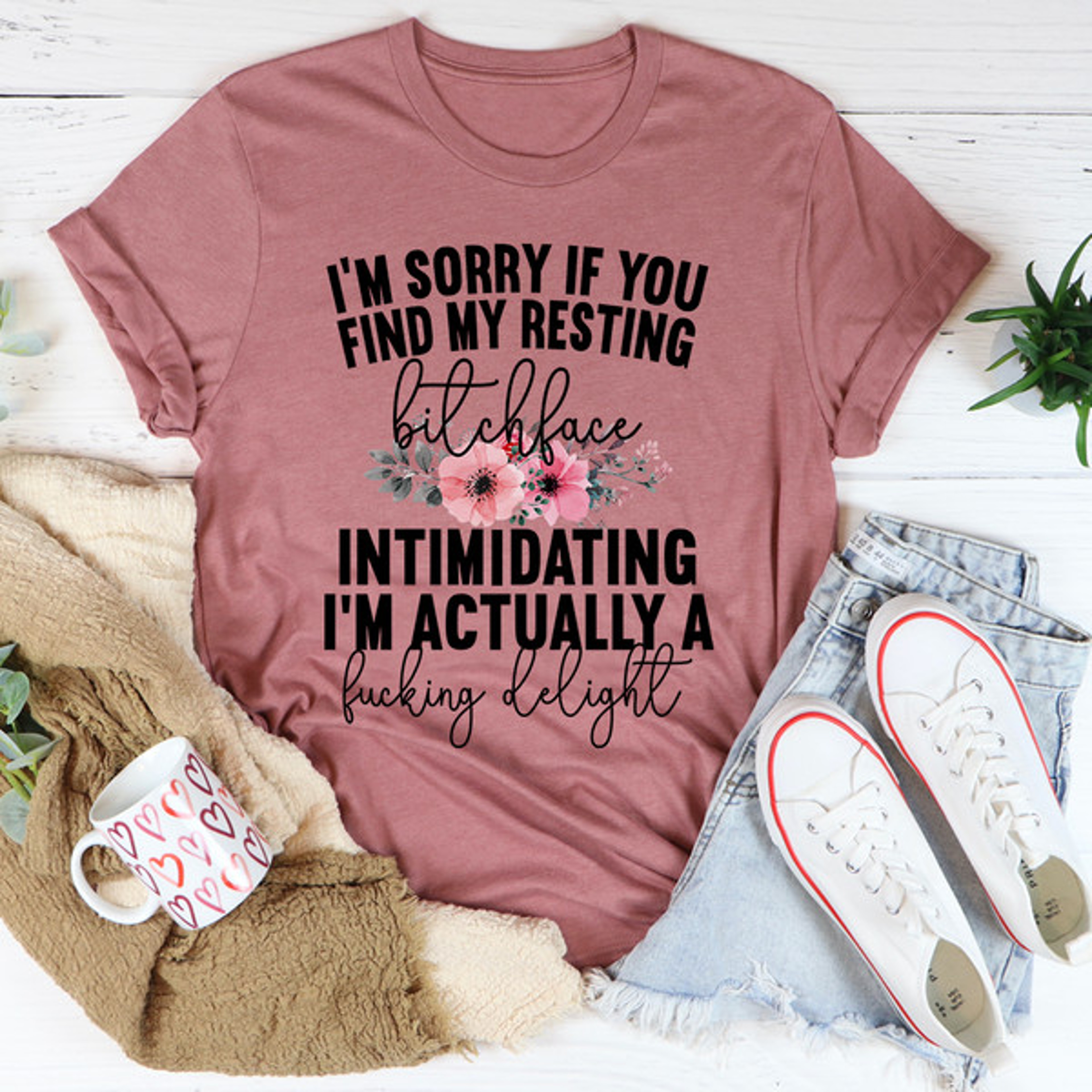 I'm Sorry If You Find My Resting Face Intimidating Tee – view 3