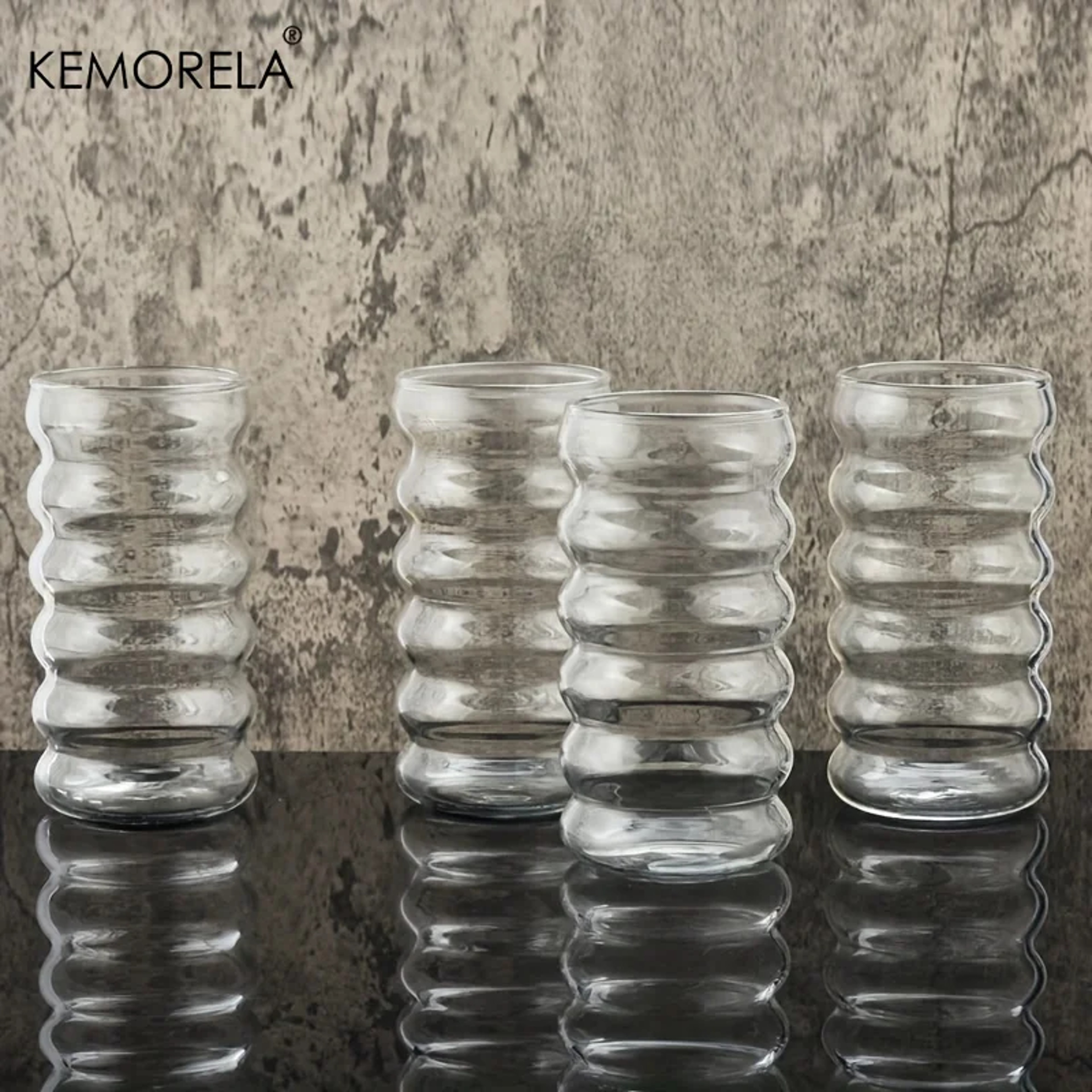 Heatresistant Transparent Glass Cup Creative Tumbler Drinkware Tea Juice Milk Coffee Mug Home Water 1