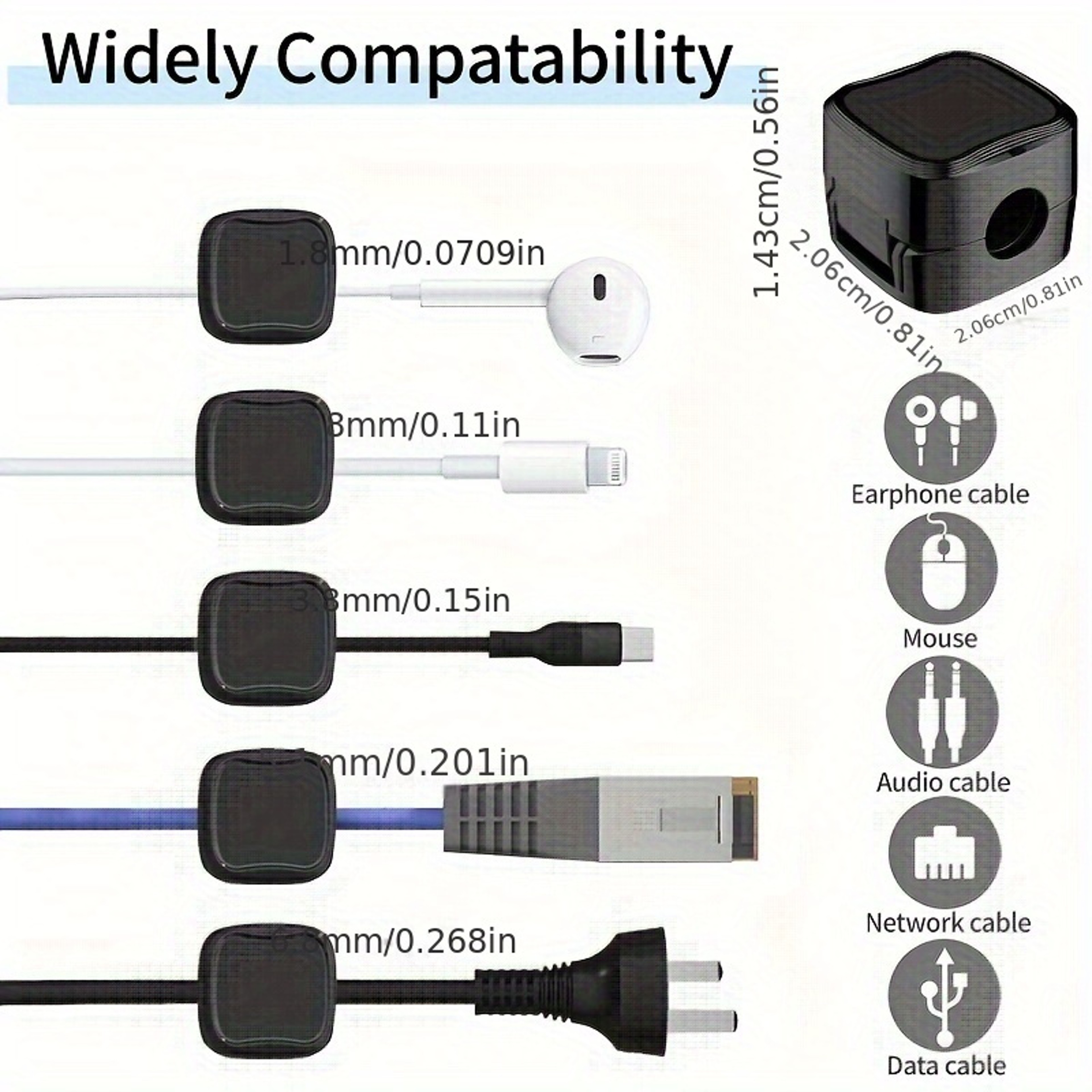 Charging Cord Storage Clips For Home Desk Magnetic Nonslip Wire Organizer 1