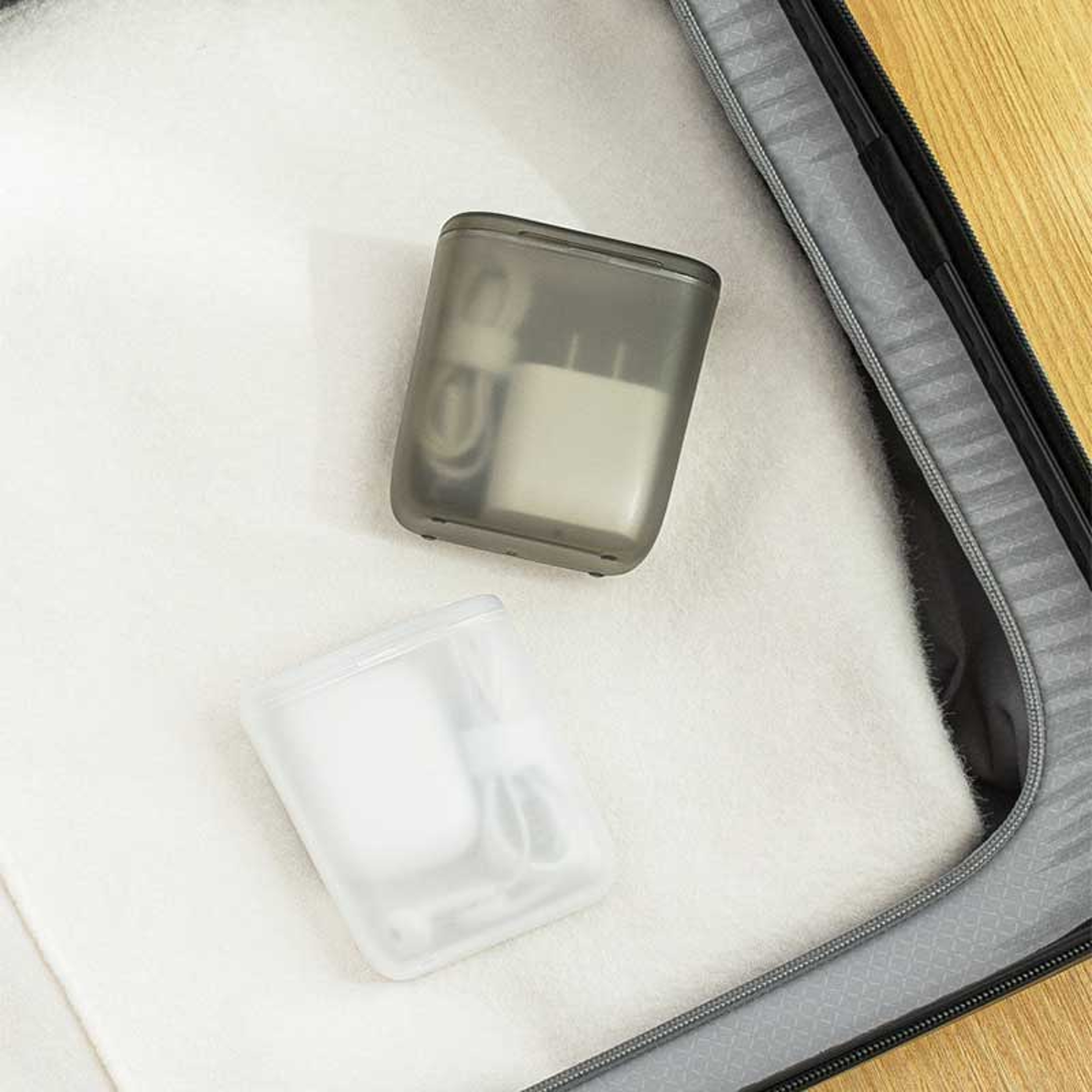 Portable Cable Storage Box With Cover Wound Headphone Cable Charger Storage Box Drawer Sorting Boxe 5