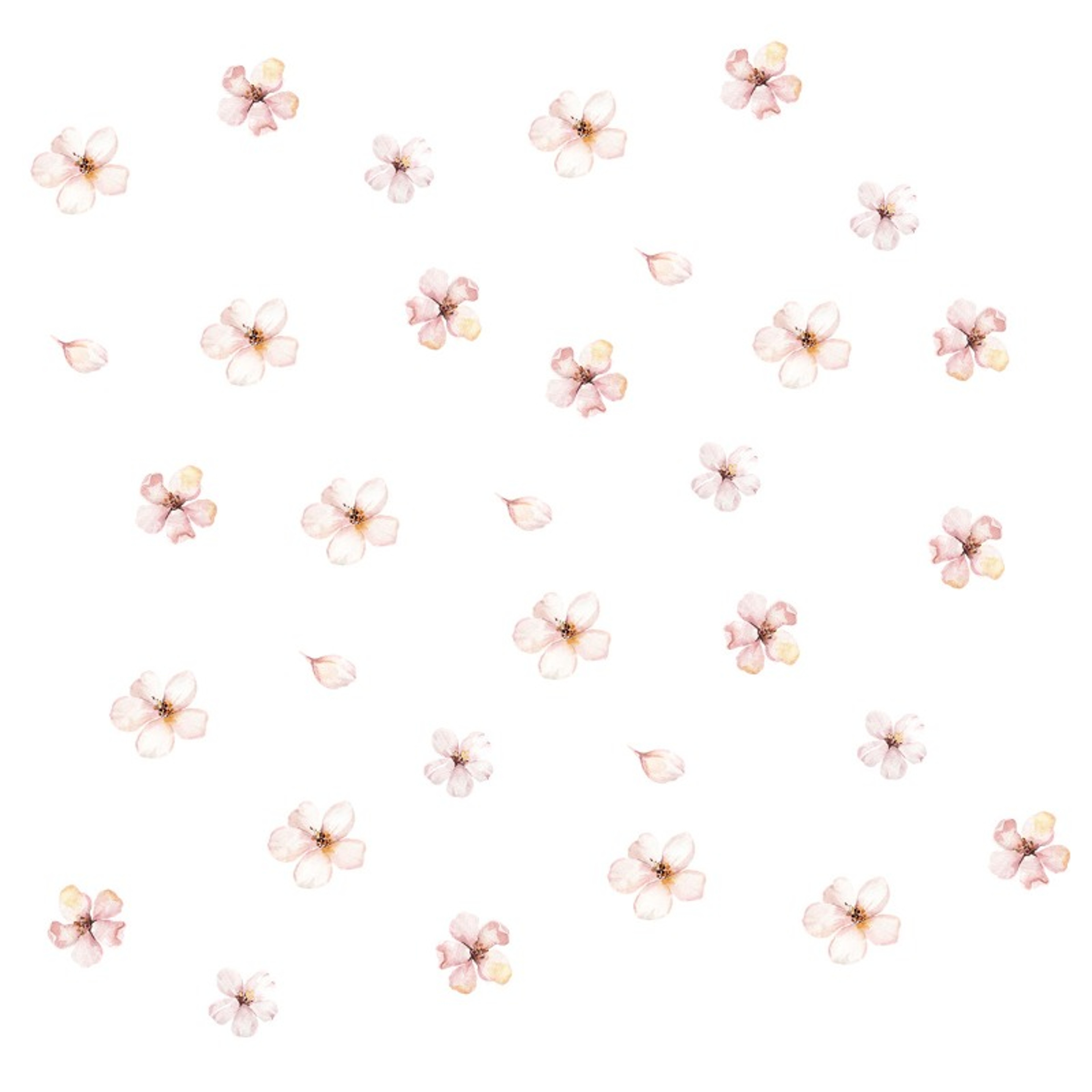 Floral Plants Flowers Wall Stickers Self Adhesive Vinyl Wall Decor For Living Rooms Background Wall 3