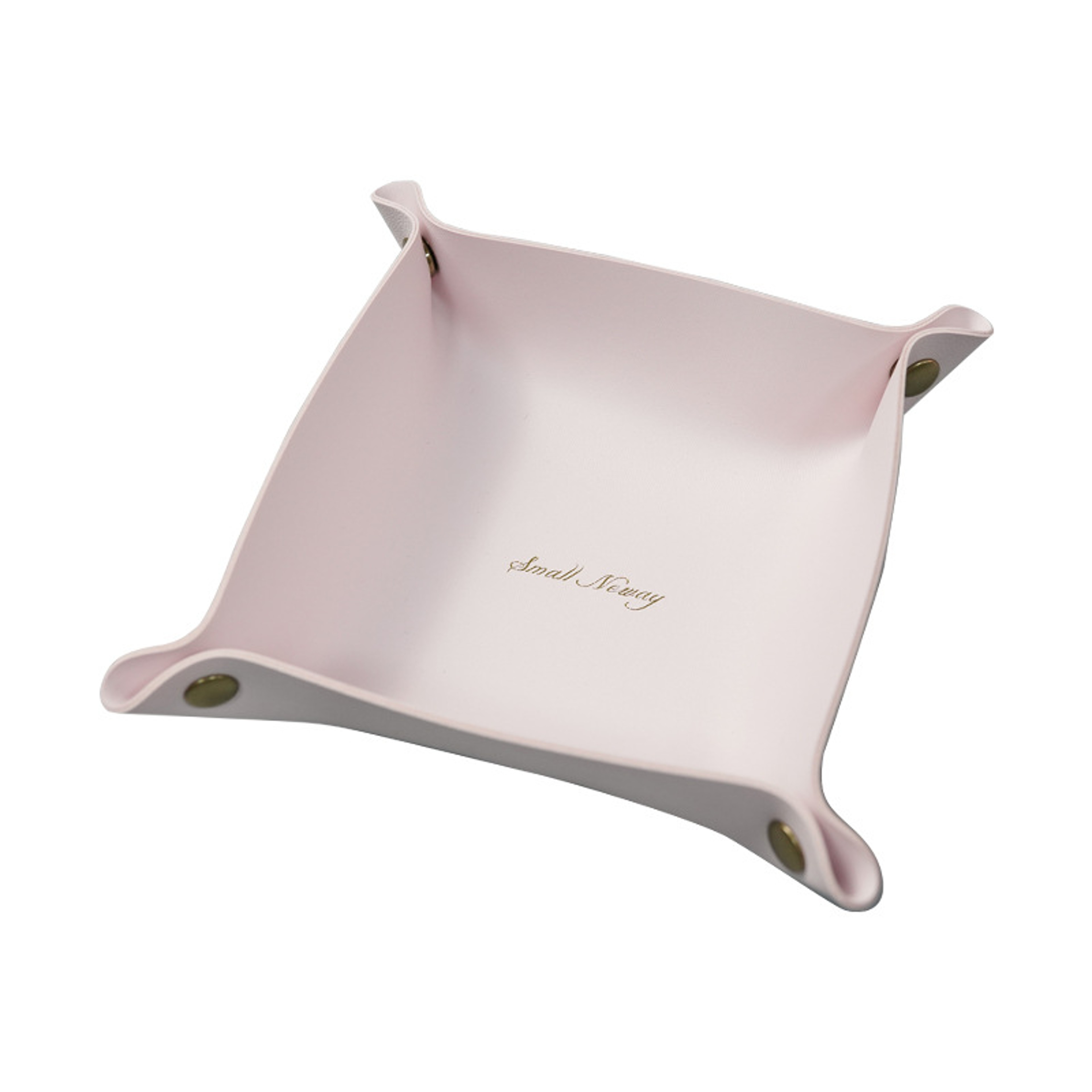 Nordic Style Leather Storage Tray Desktop Organizer Key Jewelry Cosmetic Storage Box Folding Home D