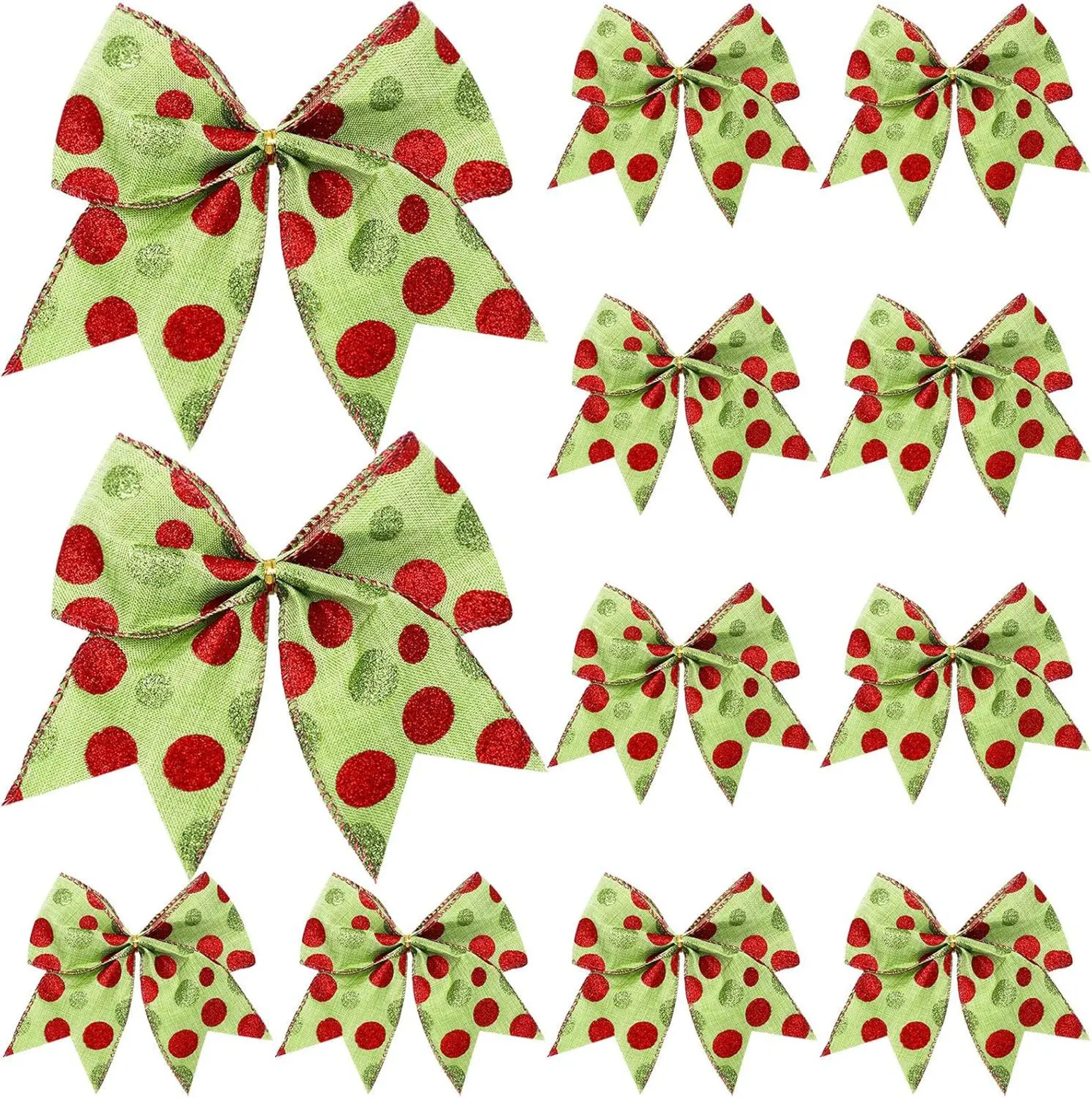 Christmas Bows For Wreaths DIY Xmas Tree Decorations Gift Wrapping Garland 9