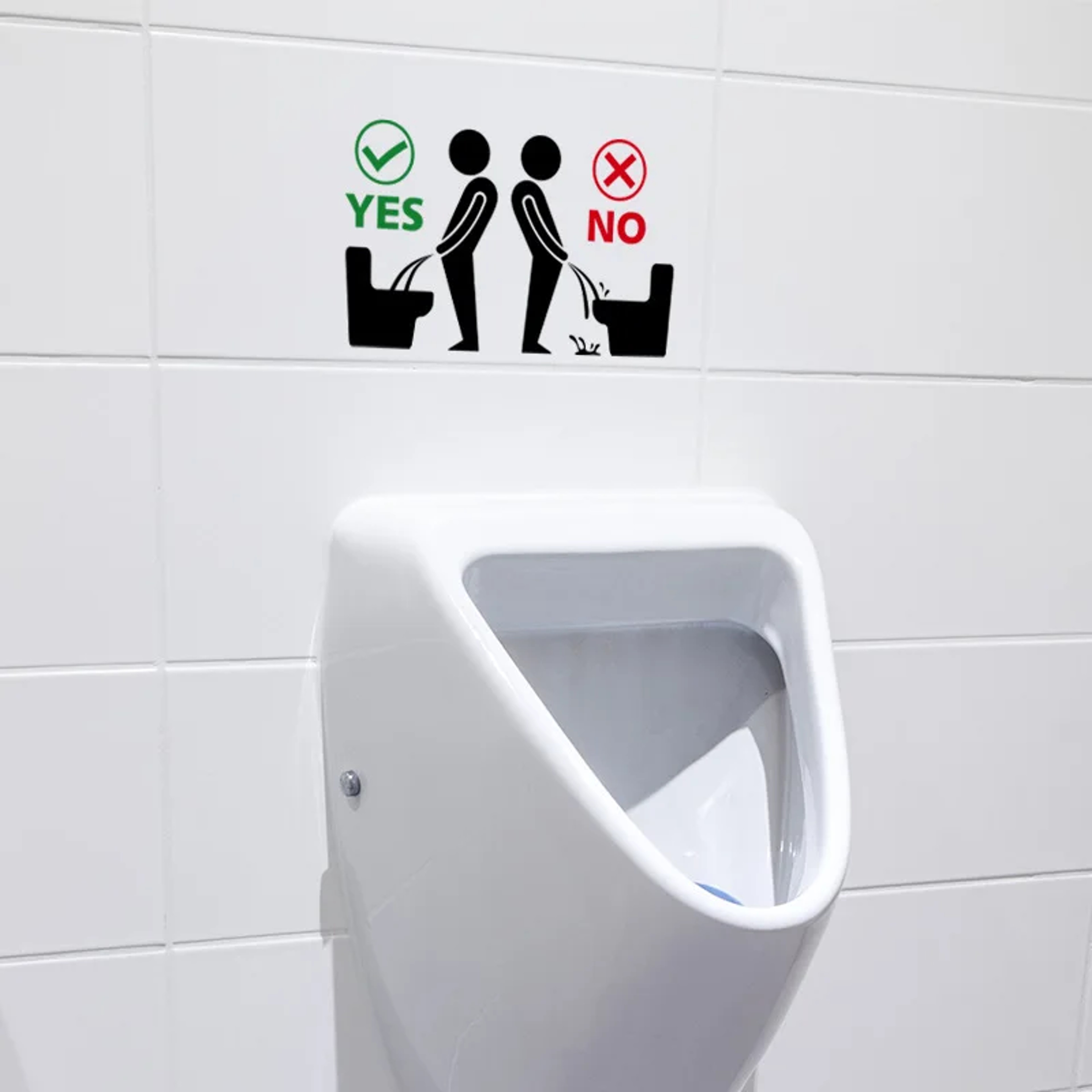 Toilet Sticker Funny Man Removable WC Sticker Selfadhesive Bathroom Wall Stickers Home Decor 1