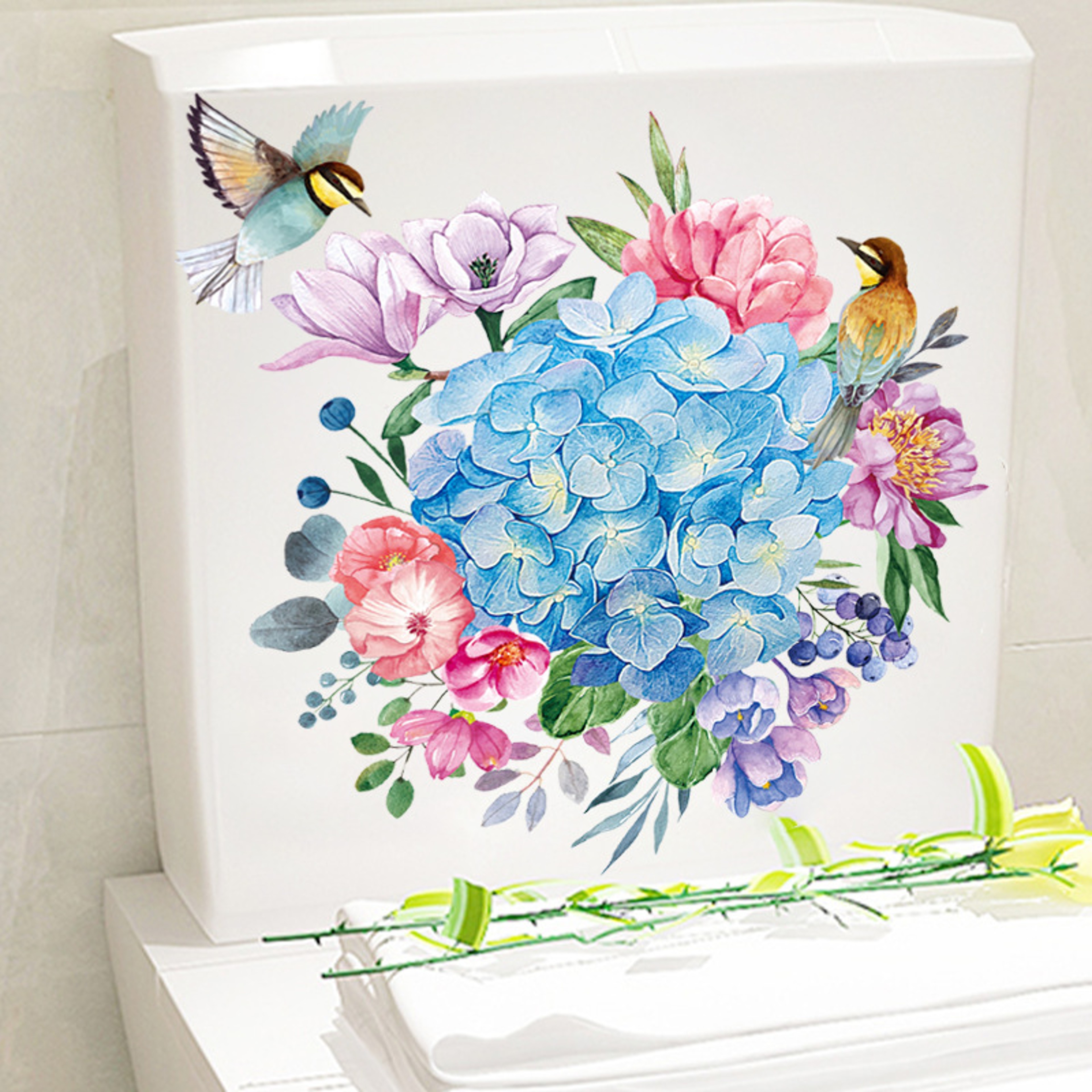 Toilet Sticker Funny Man Removable WC Sticker Selfadhesive Bathroom Wall Stickers Home Decor 6