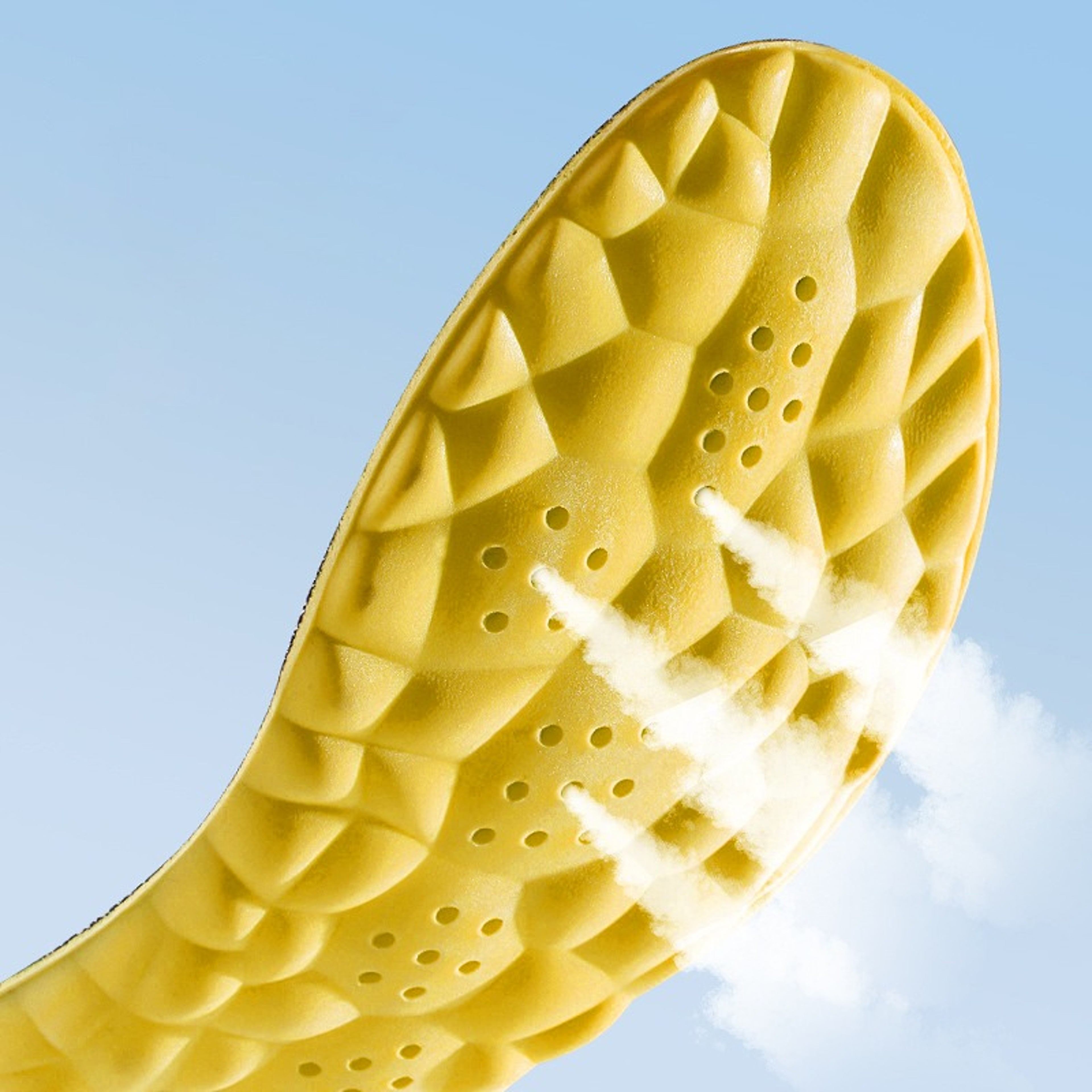 Sports Insoles With 4D Cloud Technology For Shoes Soft Breathable Cushion PU Sole Orthopedic Shock  4