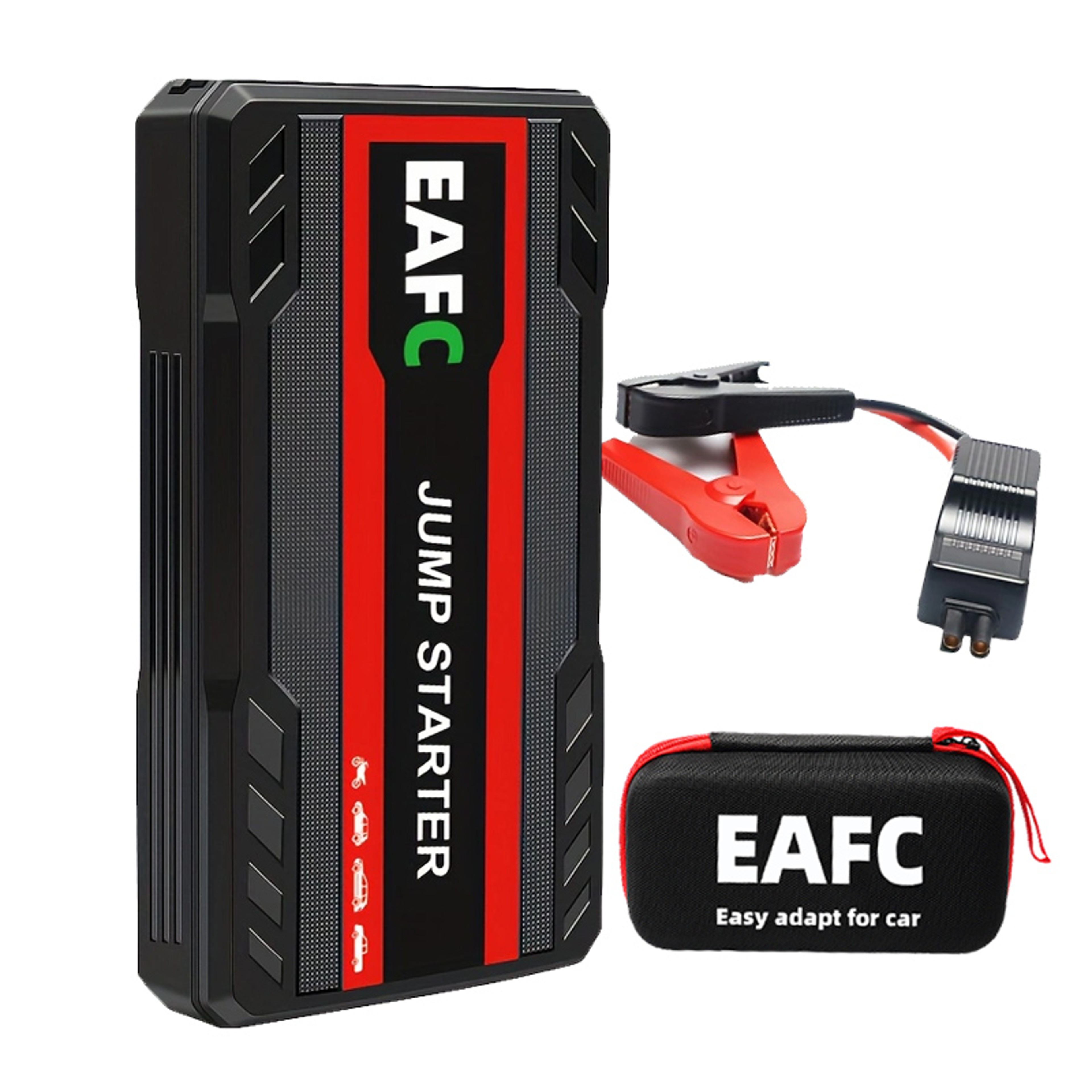 Car Jump Starter EAFC Power Bank With LED Light Auto Starting Device For Car Battery Booster Buster 6