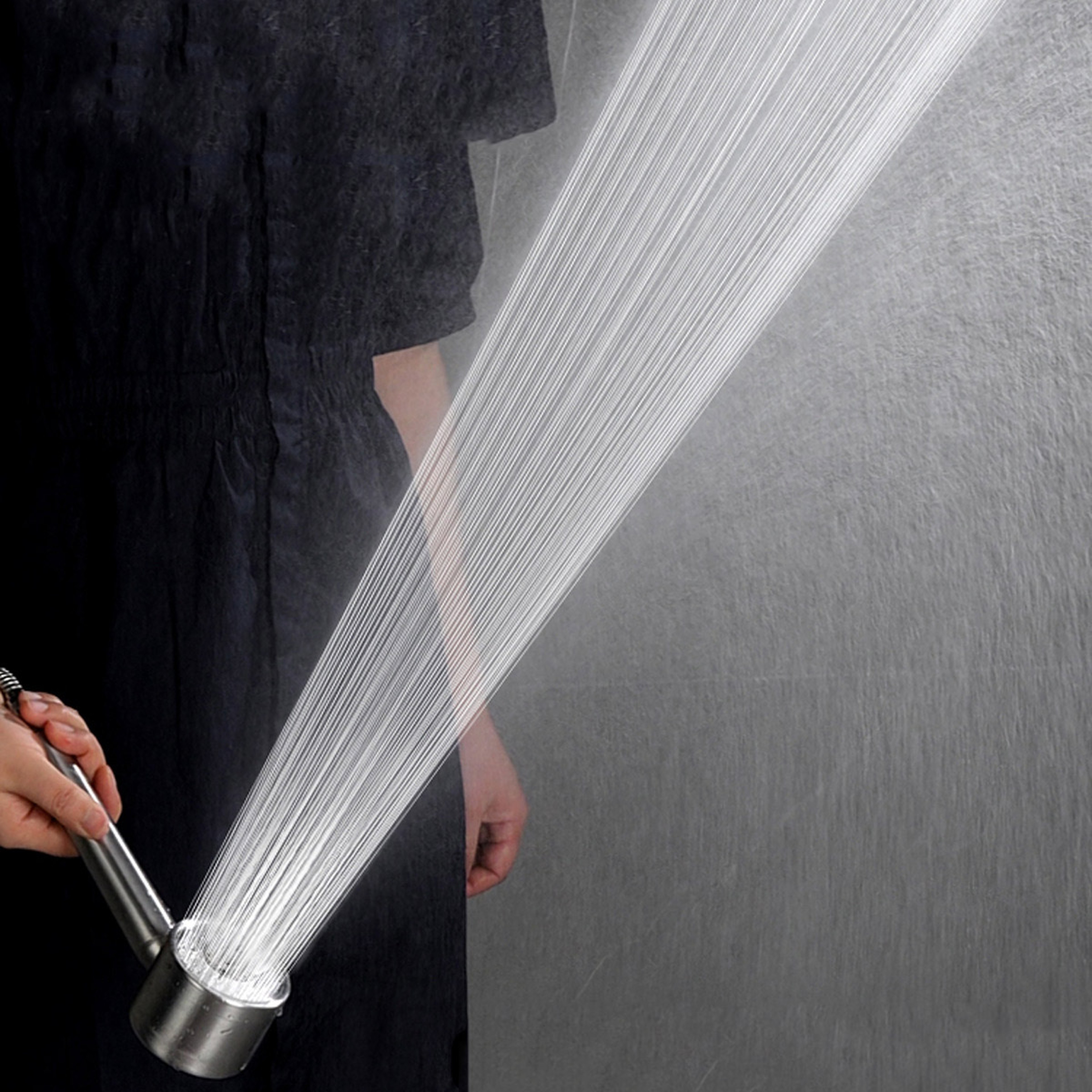 High Quality Stainless Steel Shower Head Set Boost Filter Large Water Volume Handheld Bathroom Show 0