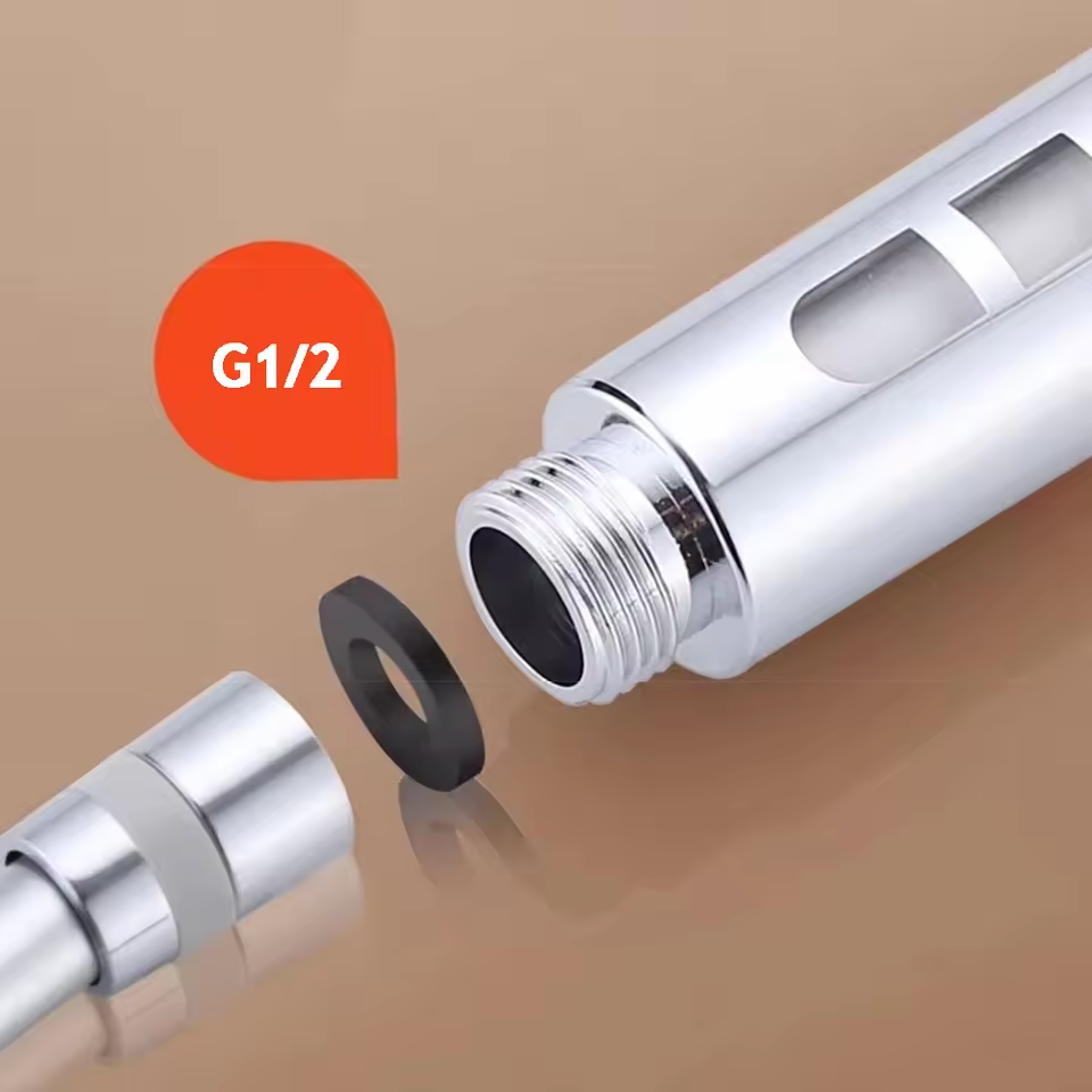New High Pressure Water Saving Handheld Shower Head With Modes One Button Stop Bathroom Accessories