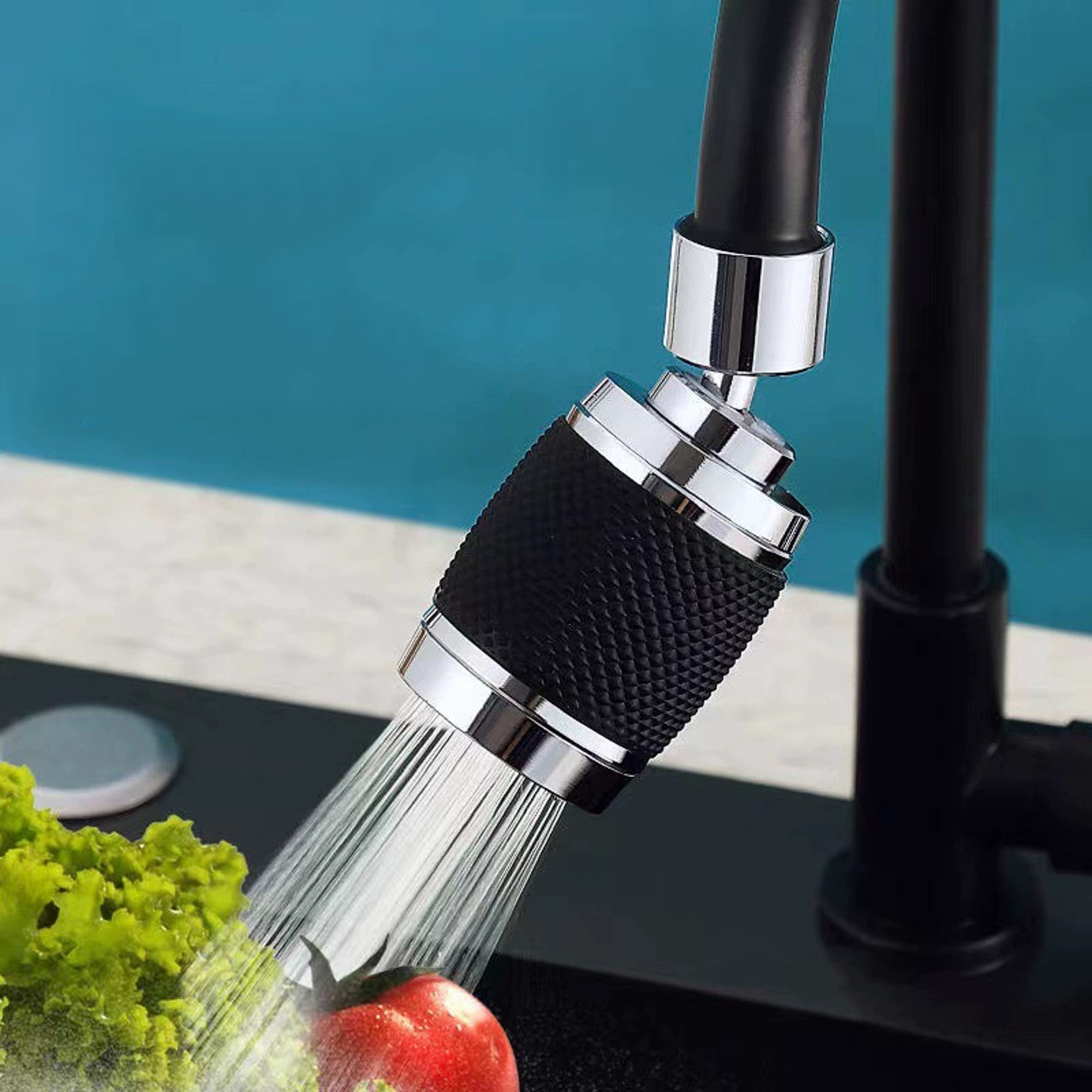 Universal Faucet Modes Kitchen Filter Extender Rotation Pressurized Water Saver AntiSplash Shower S 0