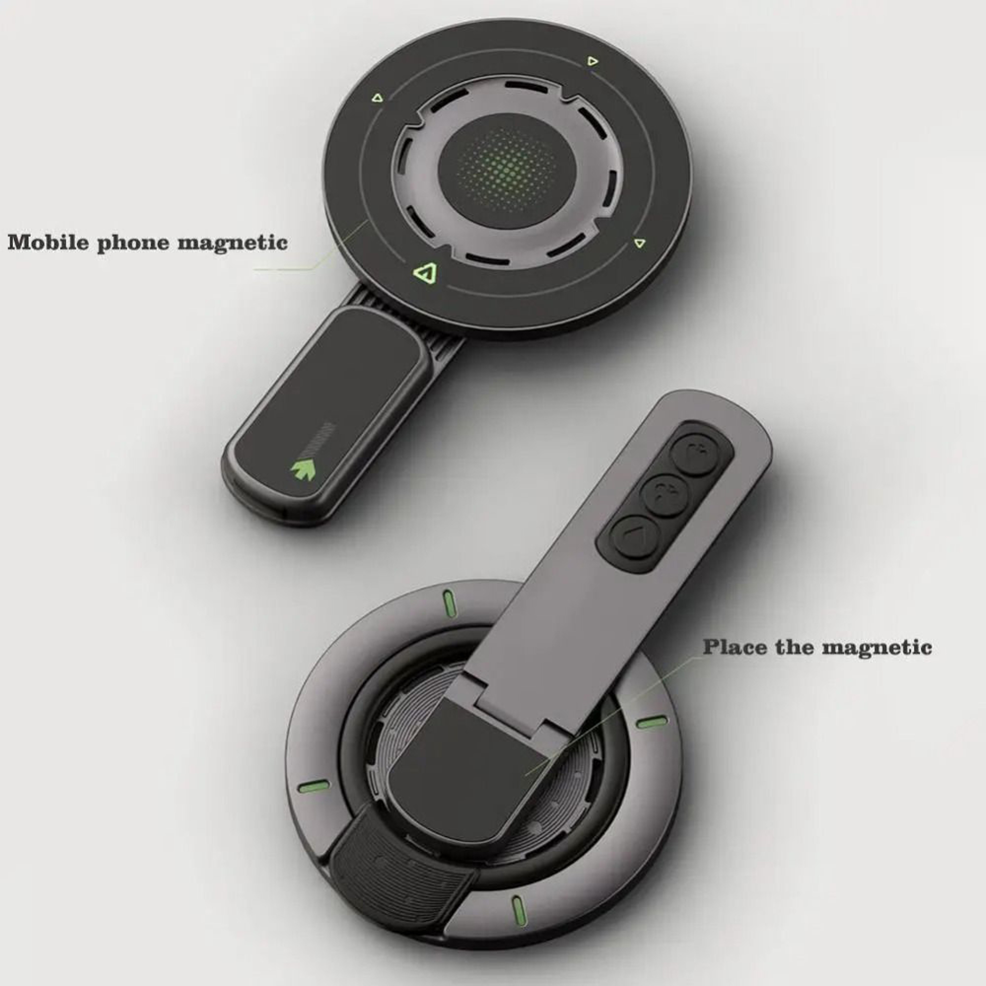 Universal Adjustable Portable Phone Holder Rotation Magnetic Finger Ring Stand For Smartphones 5