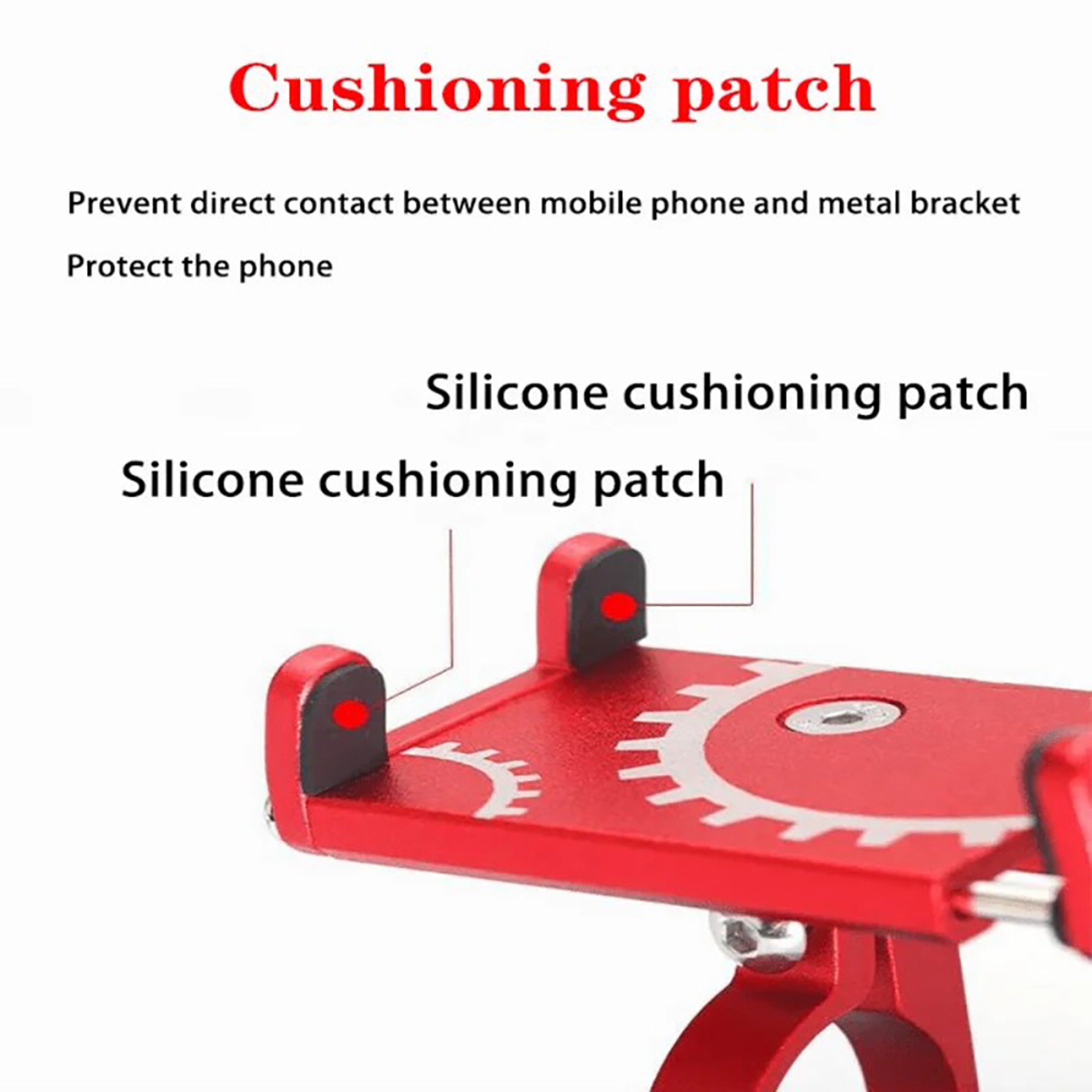 Universal Bicycle Phone Holder Aluminum Alloy Antislip Shockproof Stand Mount For GPS Navigation Mo 3