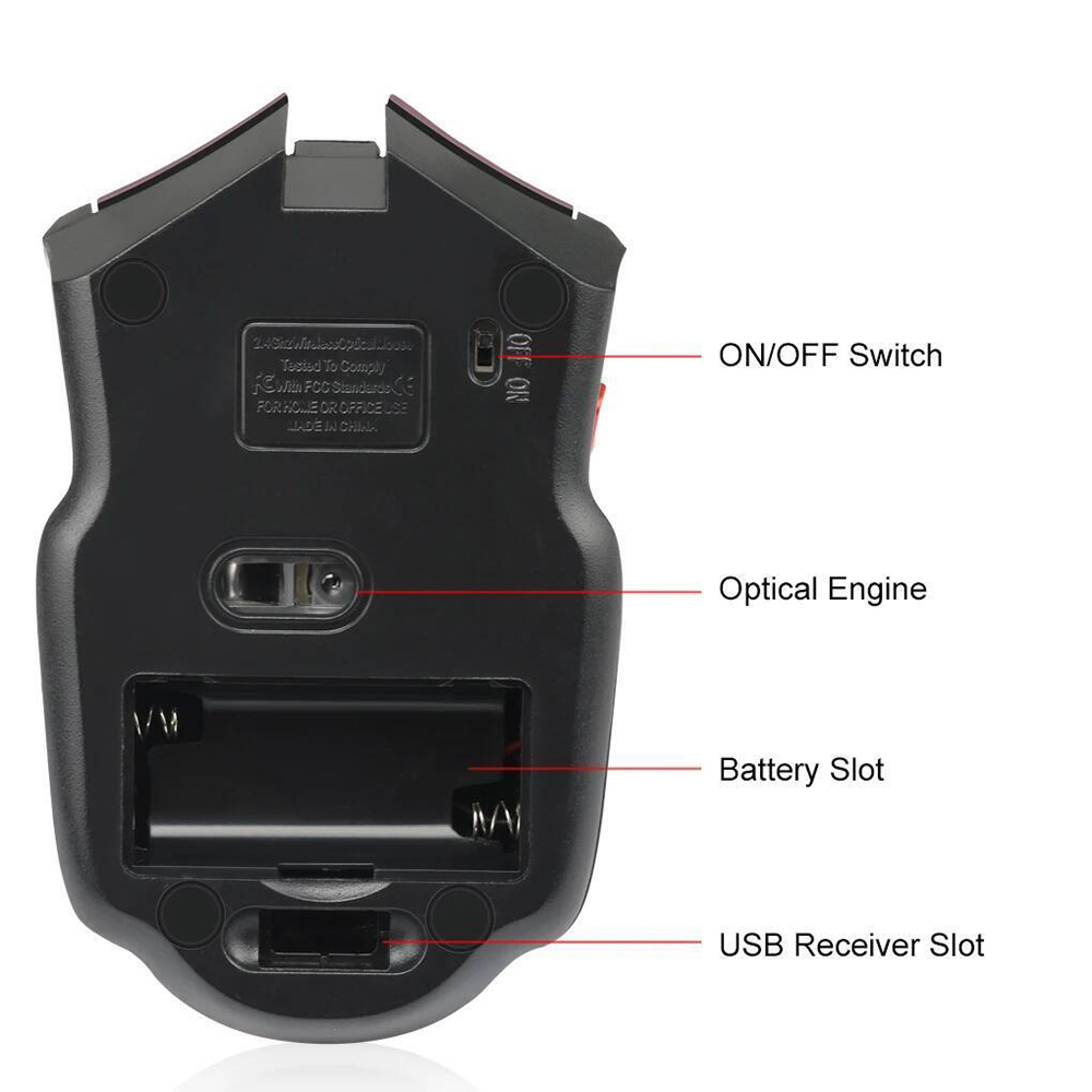 Professional Wireless Gaming Mouse Optical Mouse With 6 Buttons USB Receiver For Computer PC 5