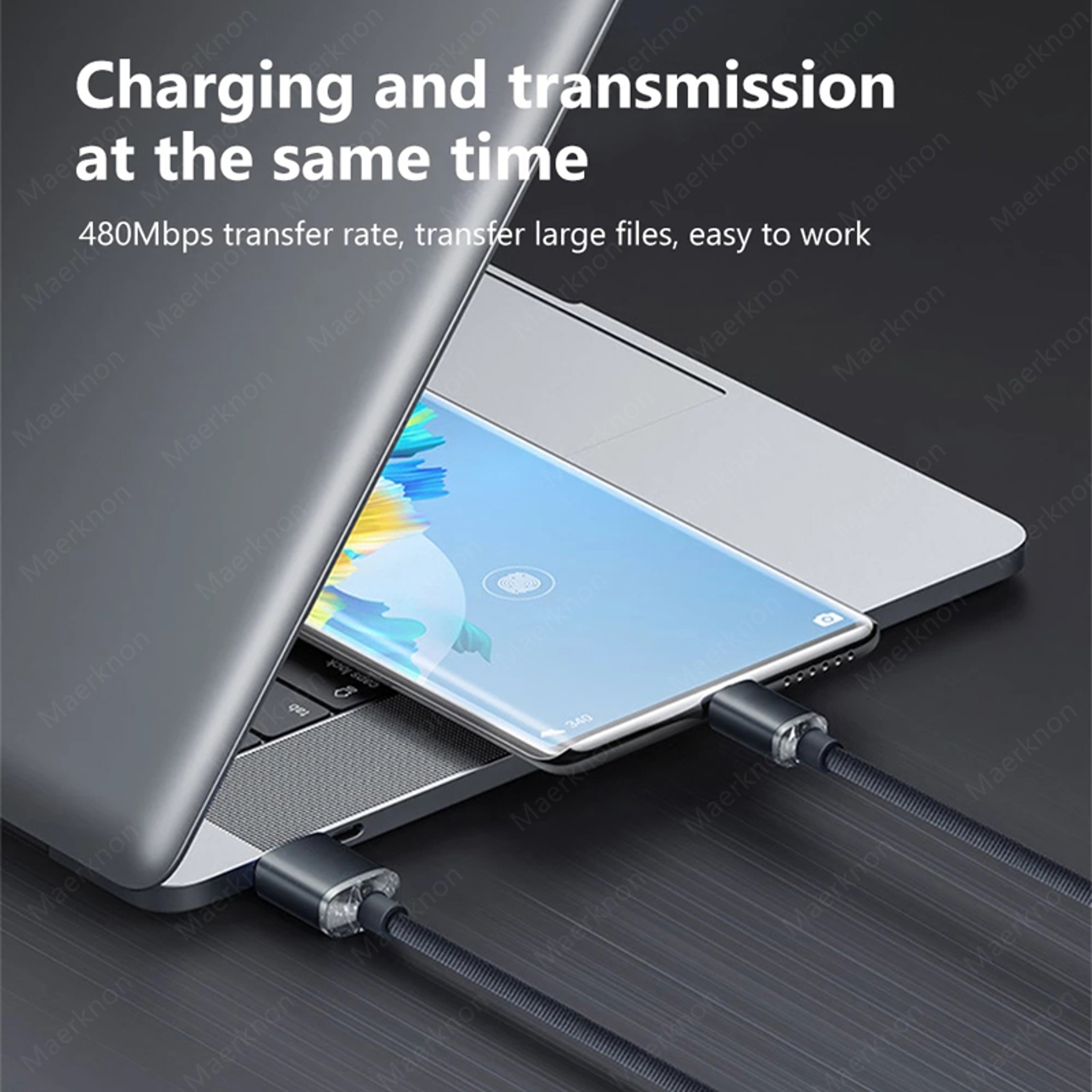 Quick Charge Phone Charger USB C Data Cord Type C Wire Super Fast Charging Cable 4
