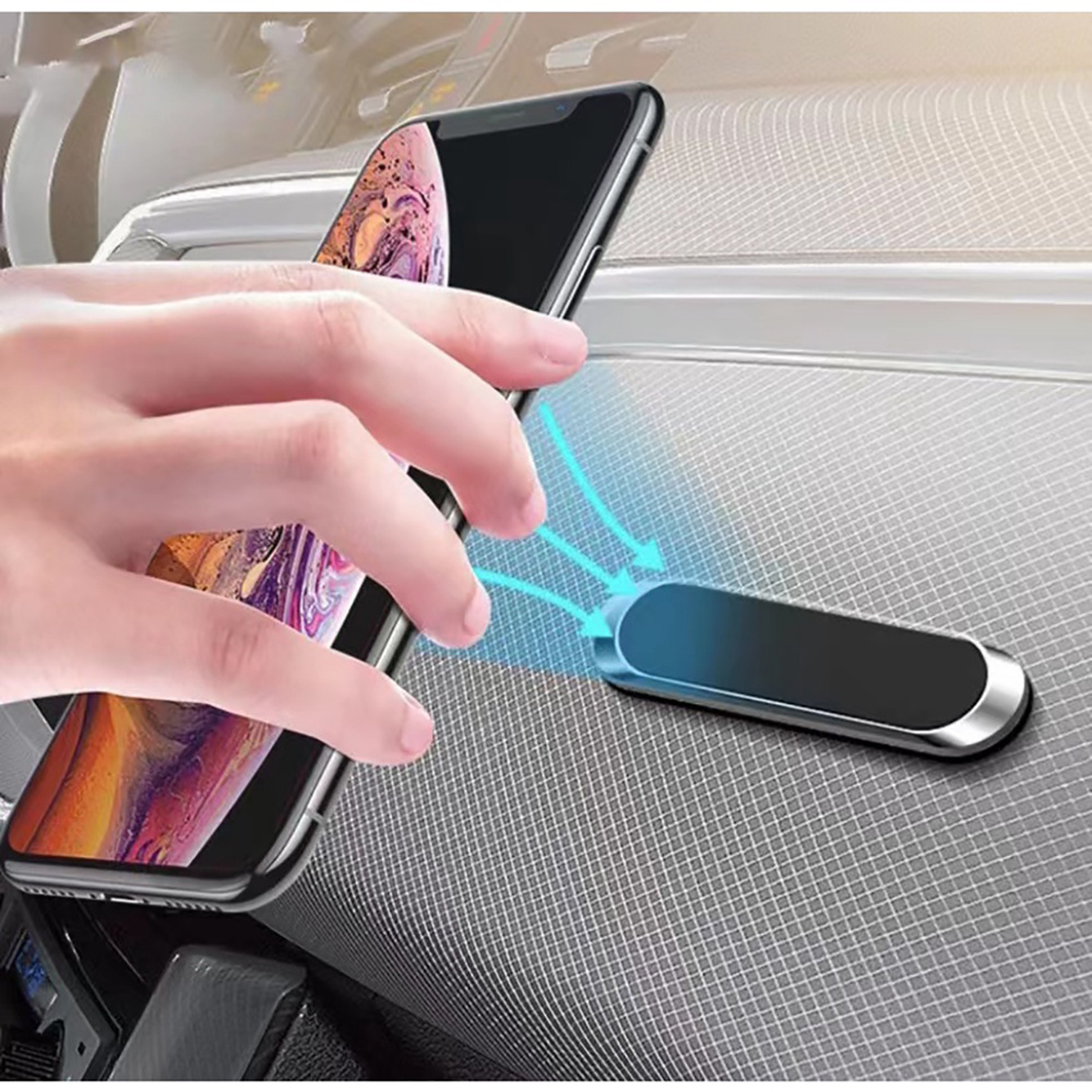 Universal Magnetic Car Phone Holder Stand Dashboard GPS Navigation Mount Bracket Smartphone Holder 4