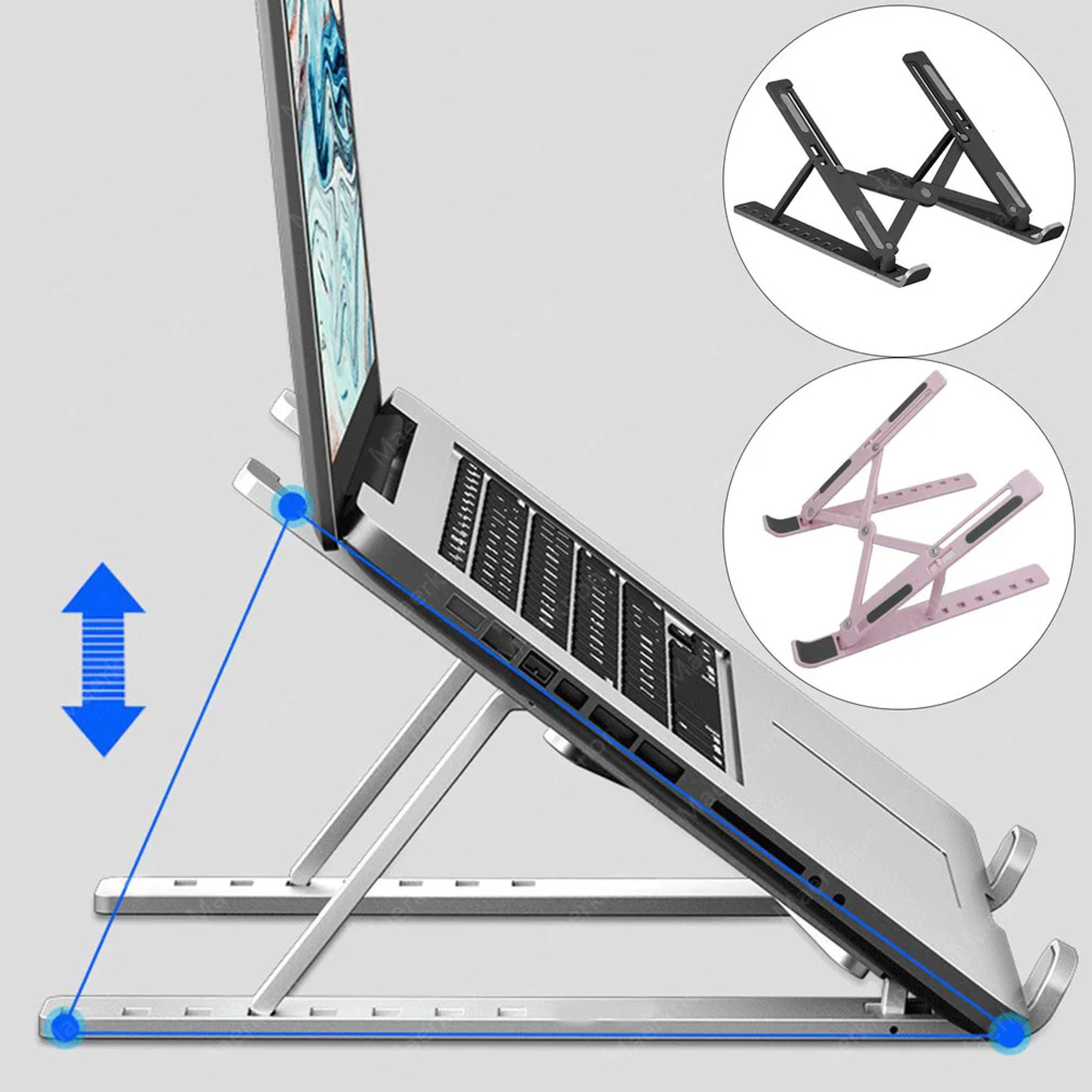 Portable Adjustable Laptop Stand Foldable Notebook Bracket Computer Monitor Holder Tablets Base 0