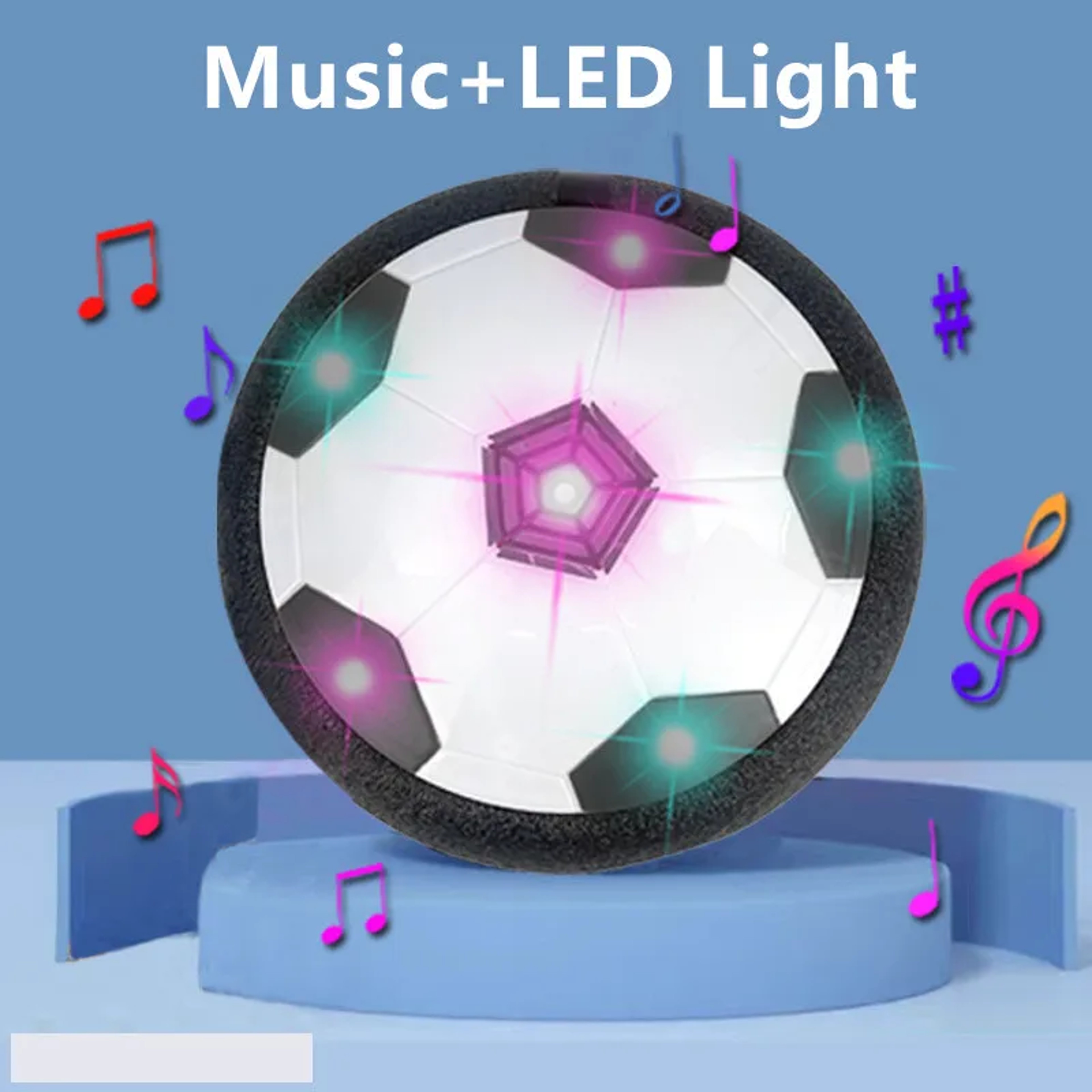 Electric Floating Football Hover Soccer Ball Toys for Kids with LED Light Music Soccer Ball Sport for Children Outdoor – view 7