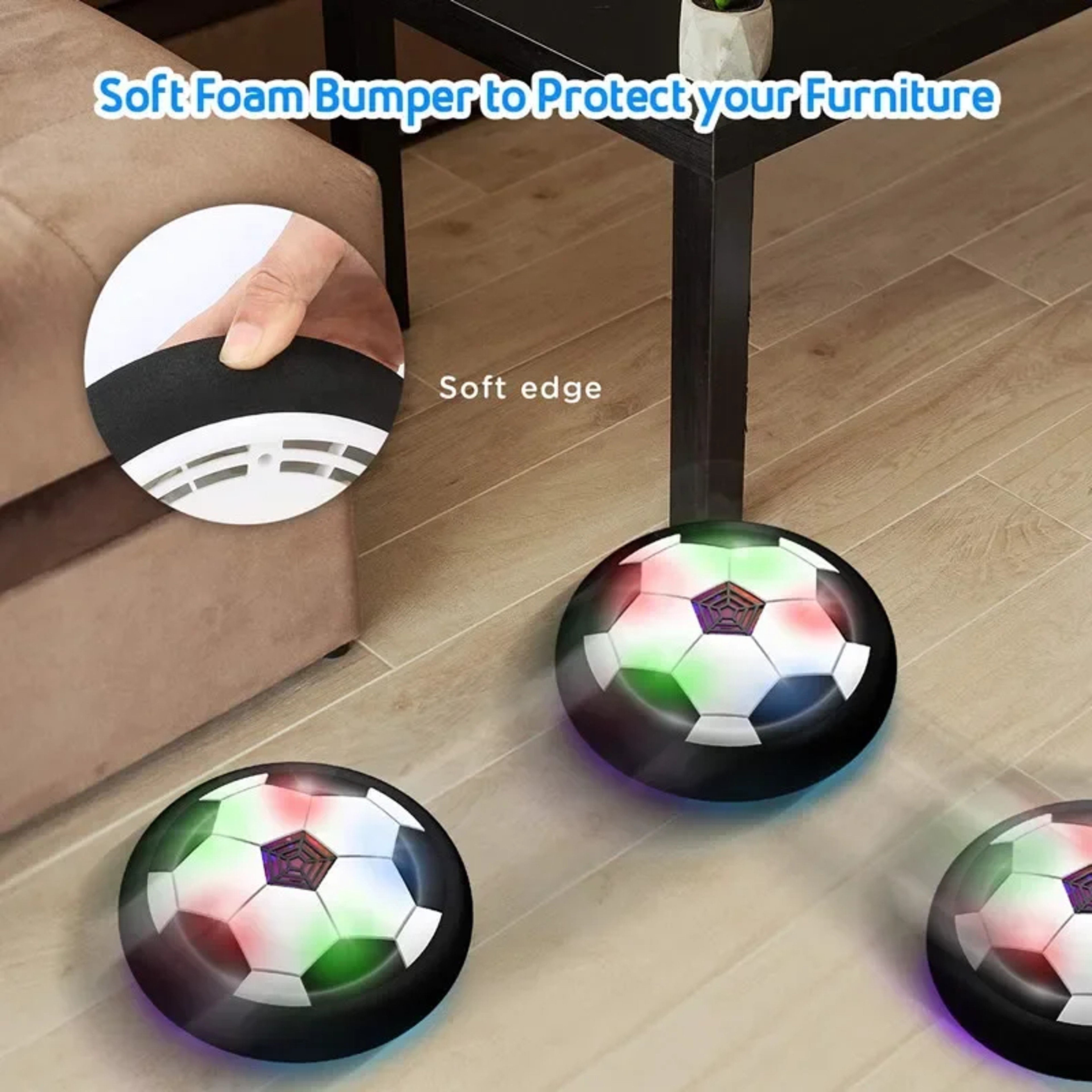 Electric Floating Football Hover Soccer Ball Toys for Kids with LED Light Music Soccer Ball Sport for Children Outdoor – view 6